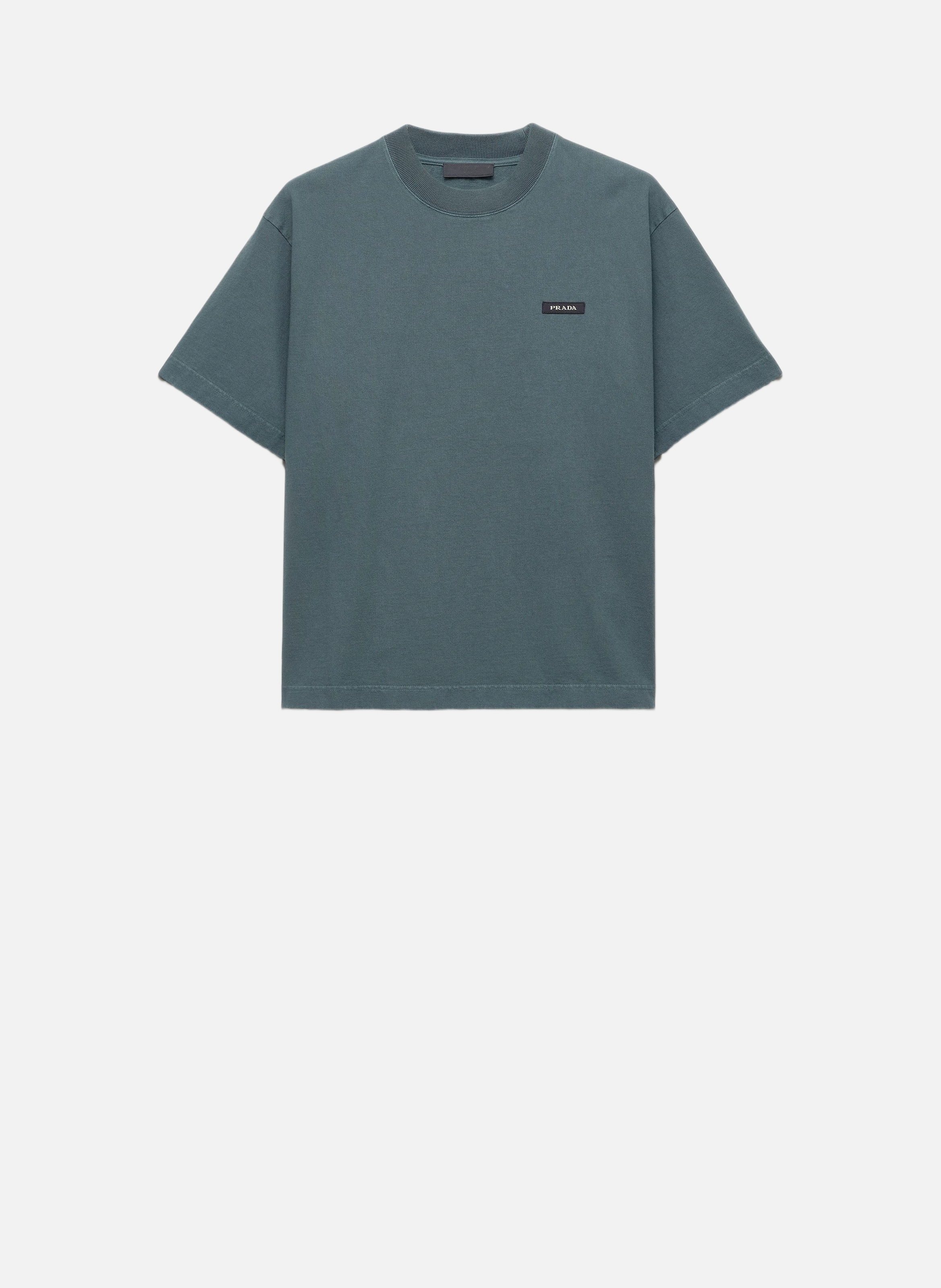 T-shirt en coton PRADA Vert