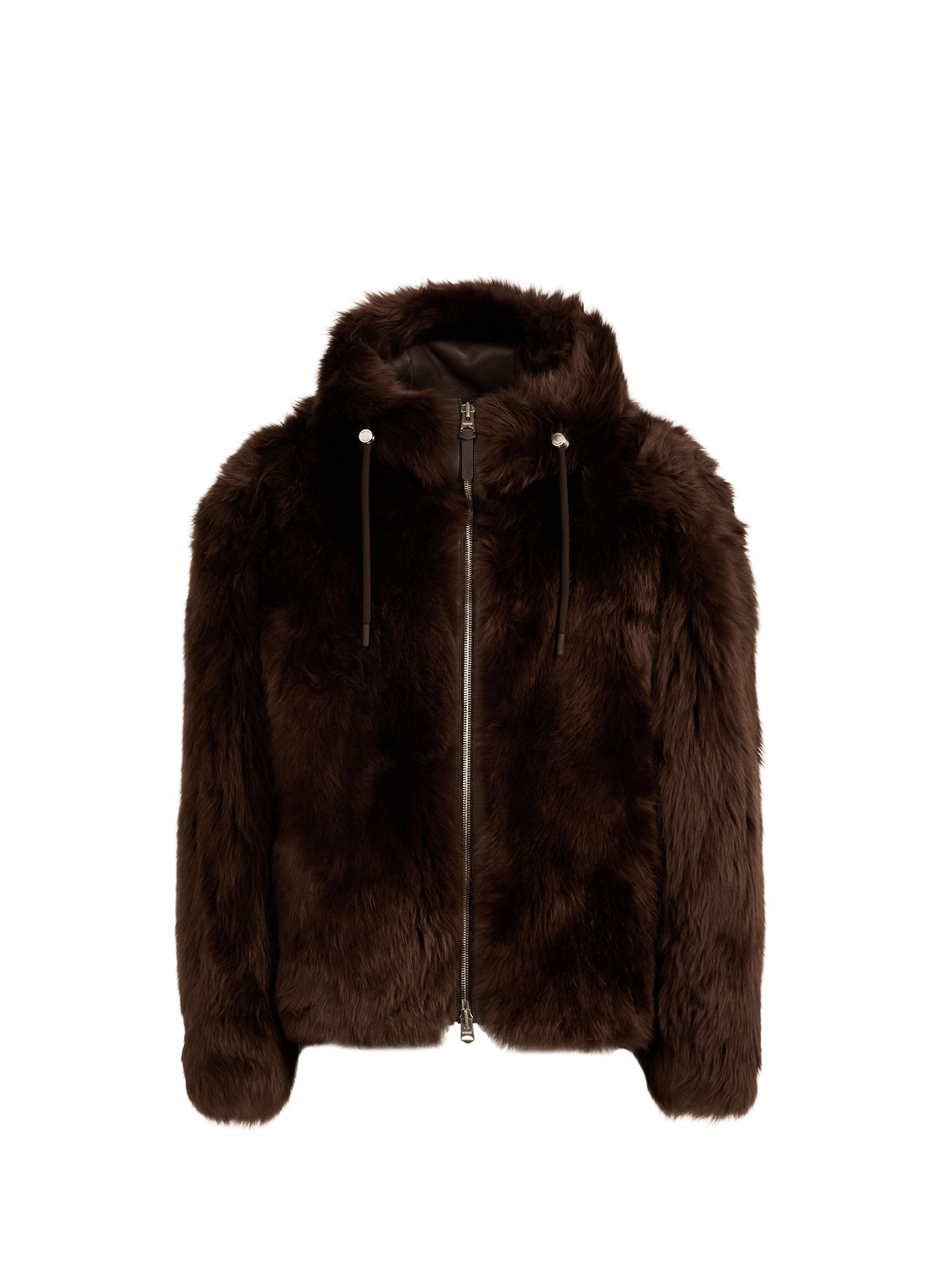 Lederjacke mit Kapuzenkragen MACKAGE Braun