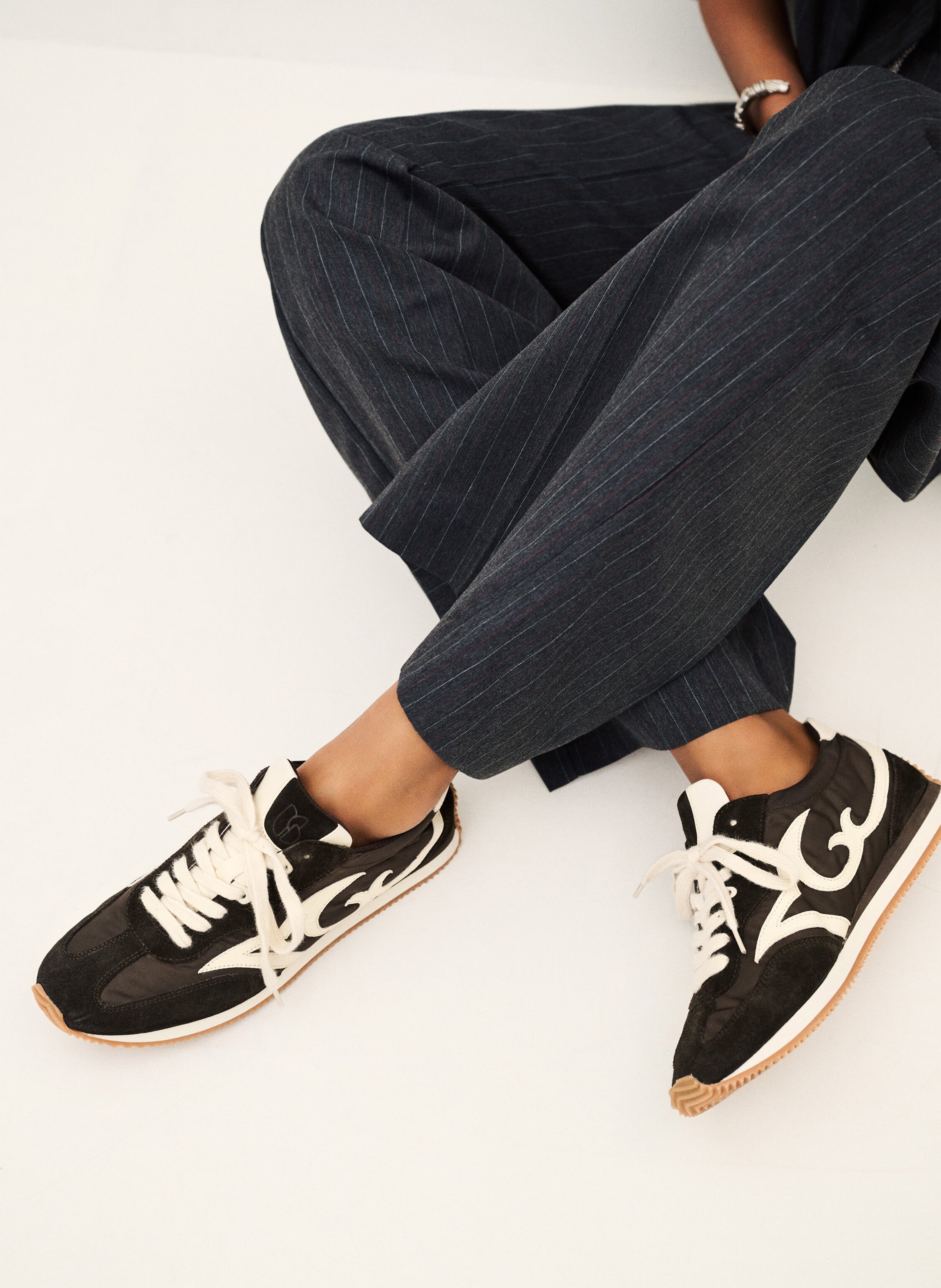 Lage vetersneakers van Constella-leer BA&SH Bruin