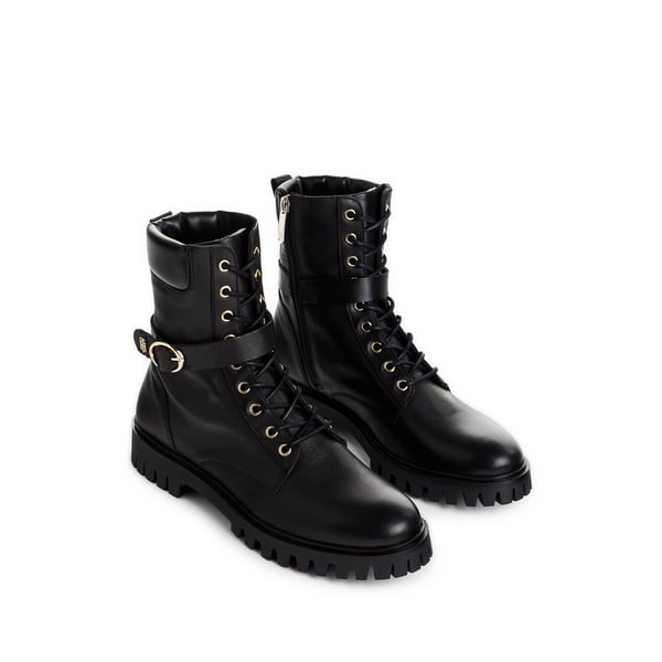 Bottines à lacets en cuir