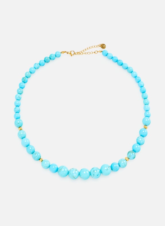 Collier de perles Bleu by AU PRINTEMPS PARIS AU PRINTEMPS PARIS Collier de perles Bleu