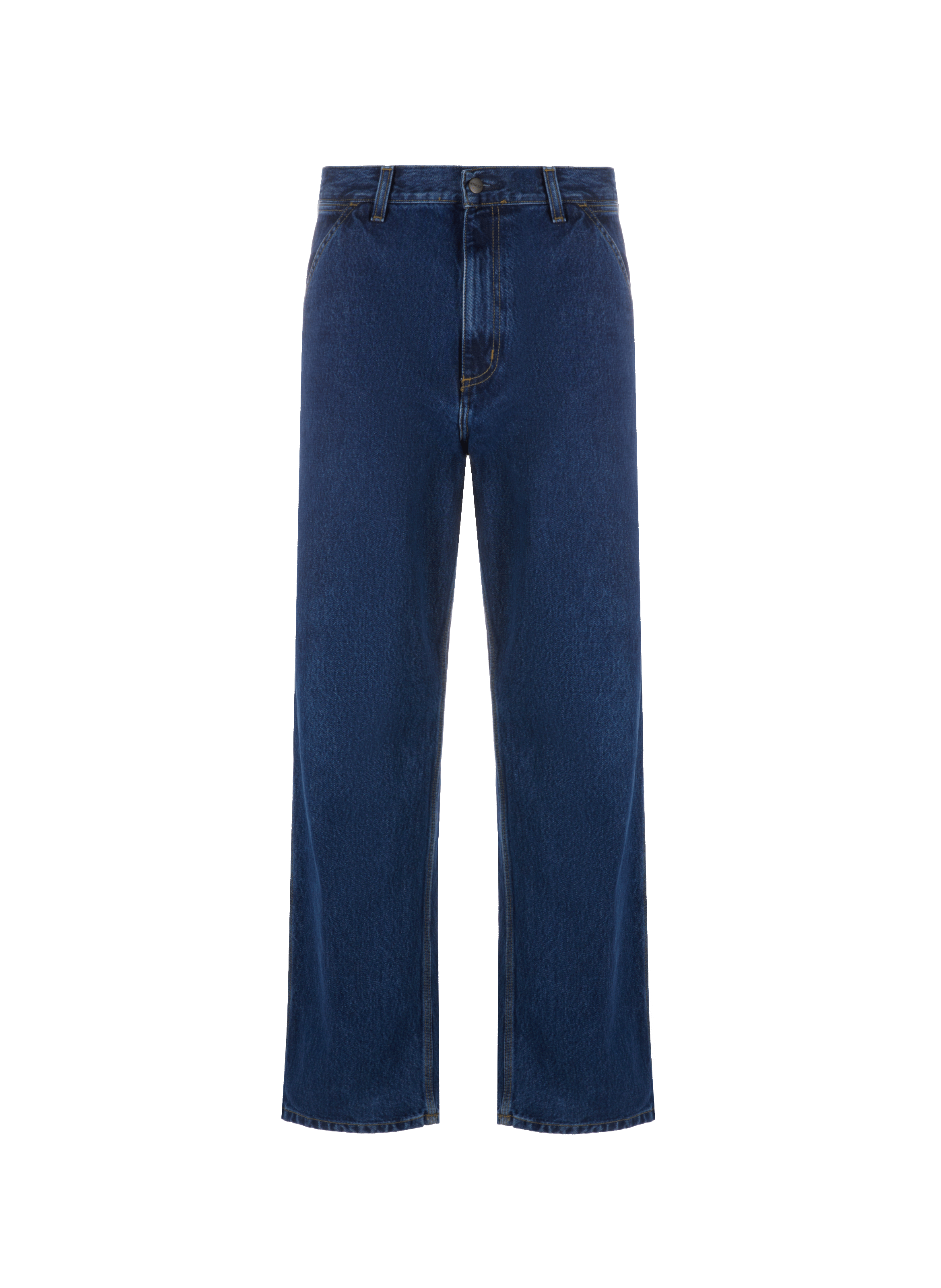 Jean droit en coton CARHARTT WIP Bleu