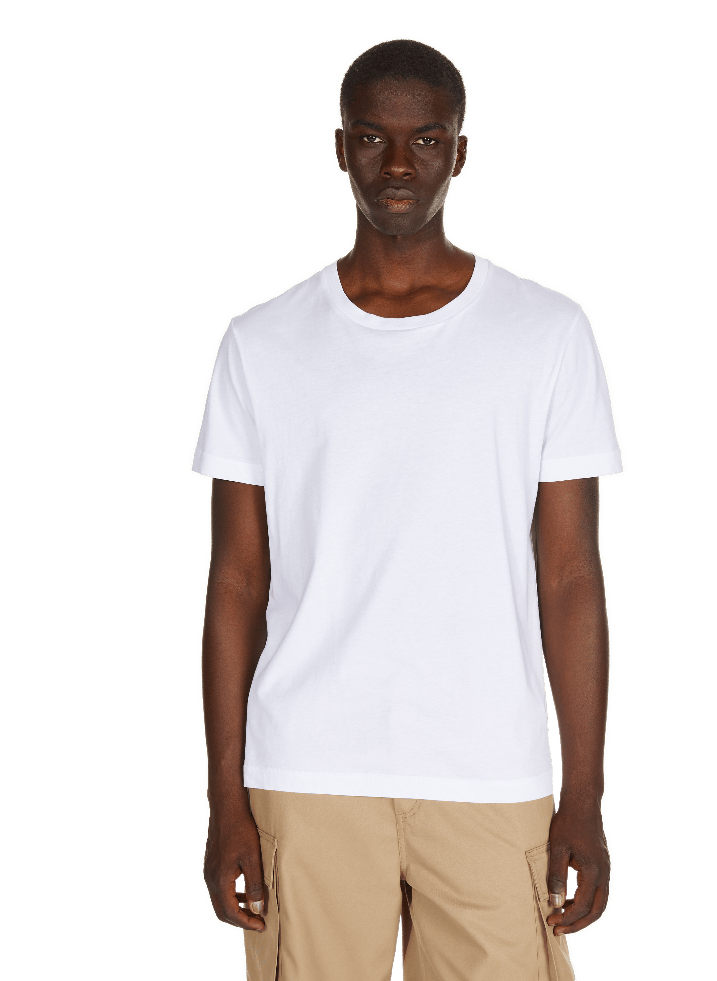 T-shirt Baff col rond en coton SAISON 1865 Blanc