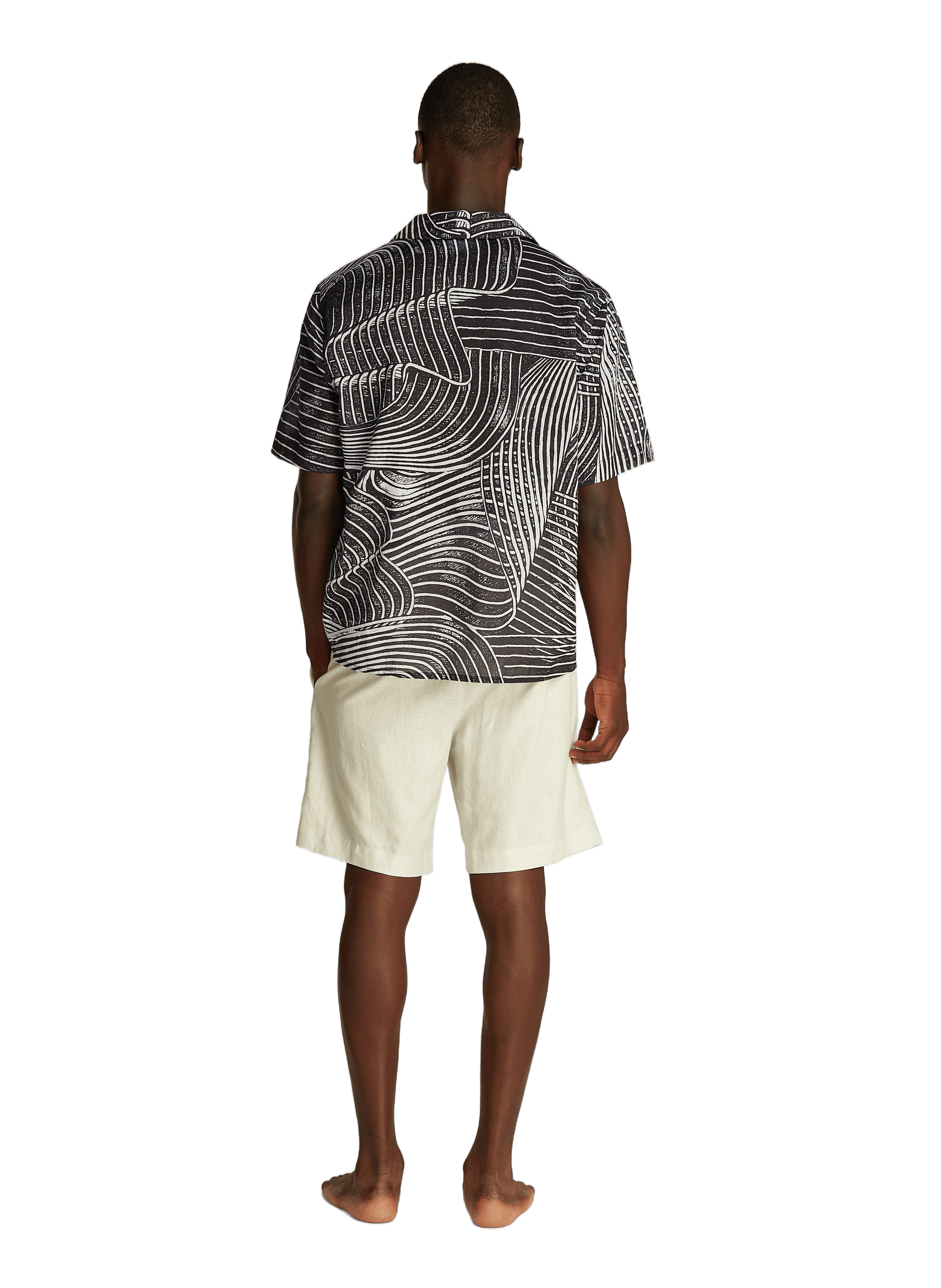 Chemise imprimé en coton CALVIN KLEIN Noir