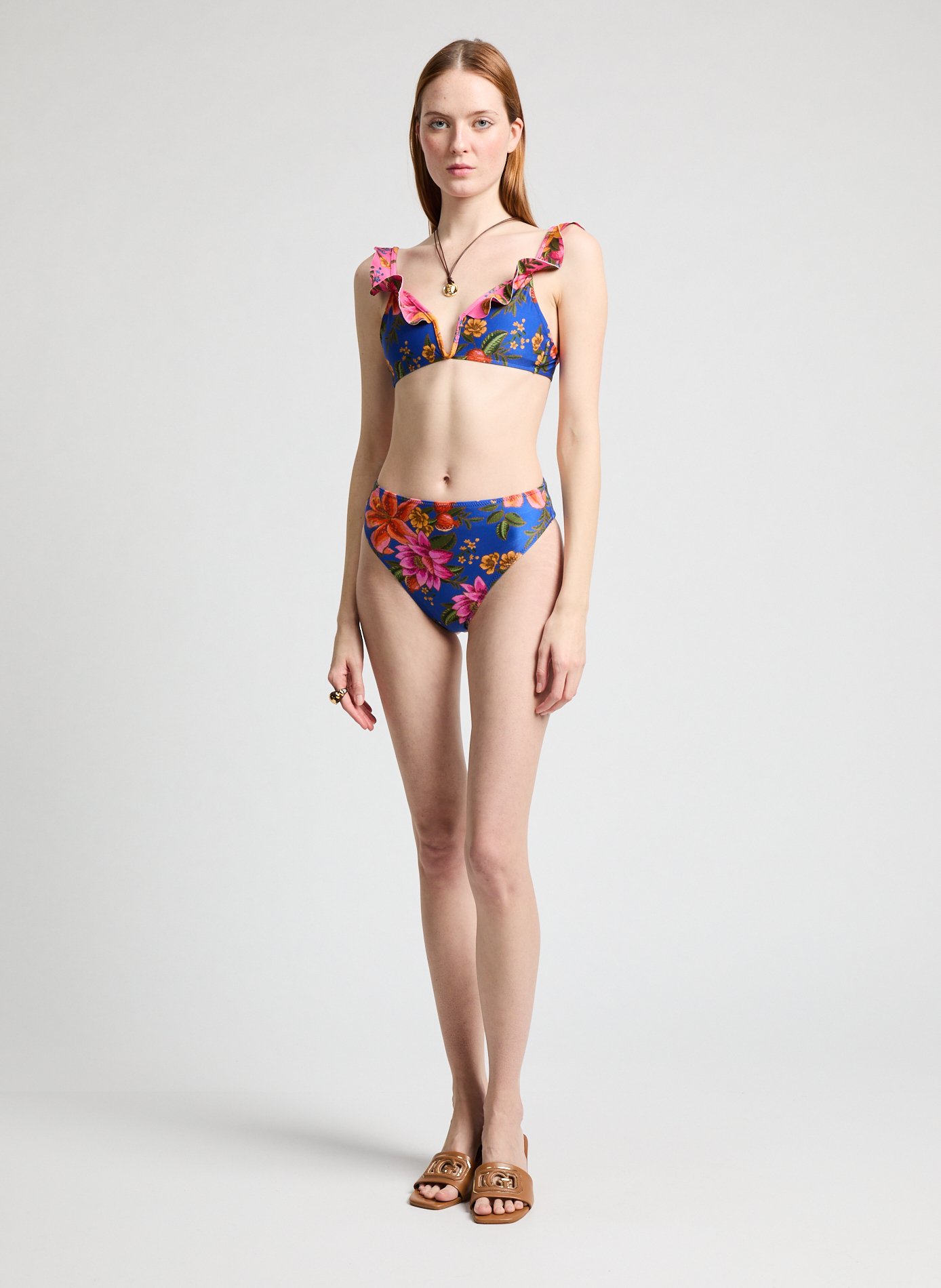 Slip de bain imprimé FARM RIO Bleu