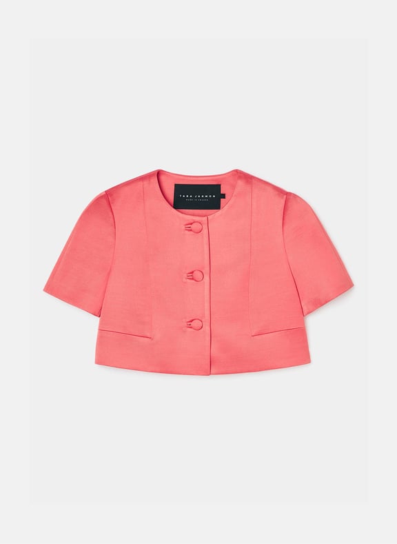 Veste droit uni - verdi Rouge by TARA JARMON TARA JARMON Veste droit uni - verdi Rouge