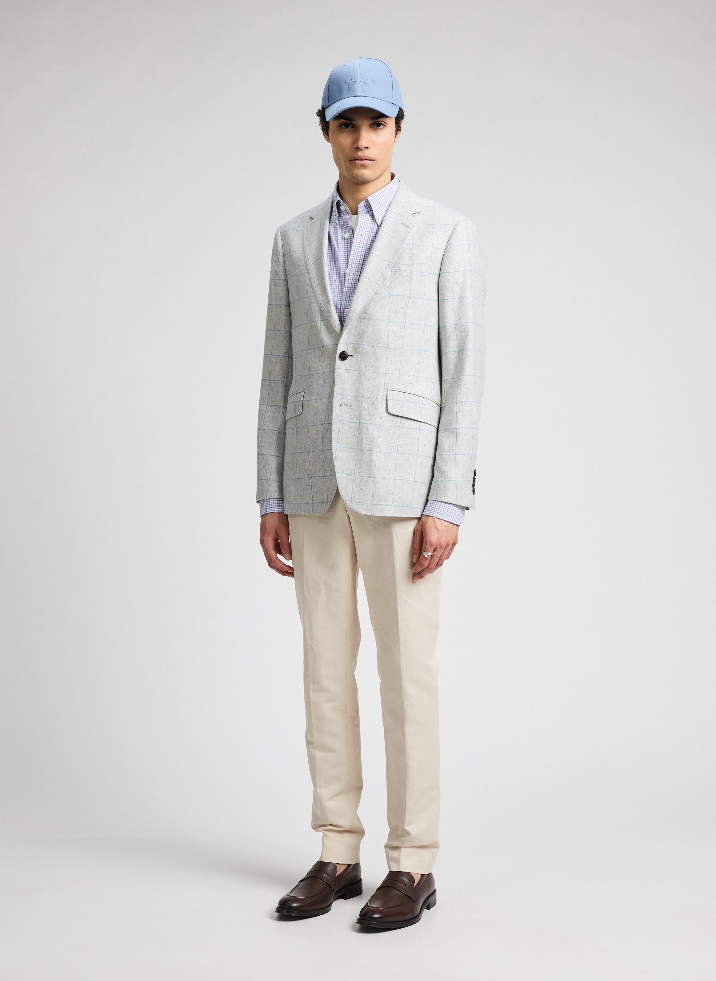 Silk And Wool Tailored Jacket - Hackett Men | Printemps.com