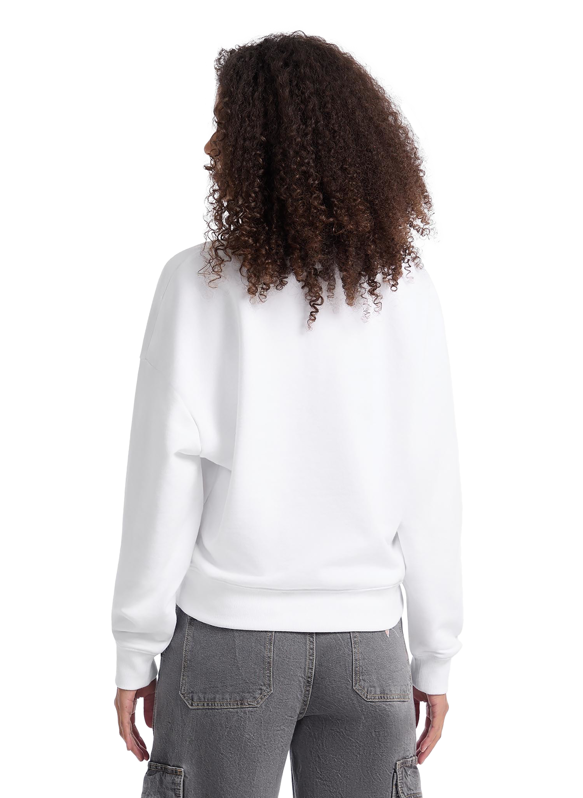 Pull en coton GUESS Blanc