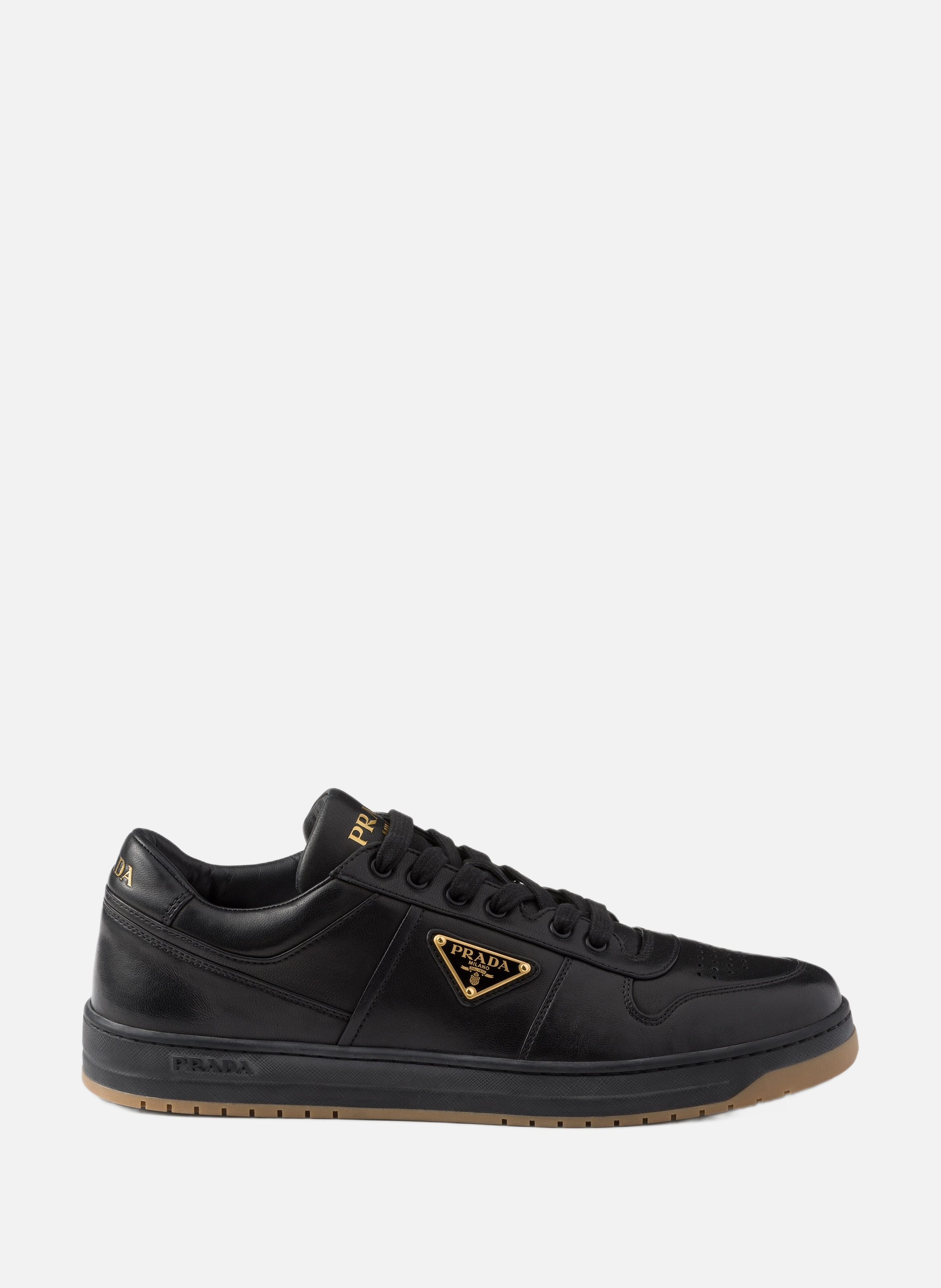 Sneakers downtown en cuir nappa PRADA Noir