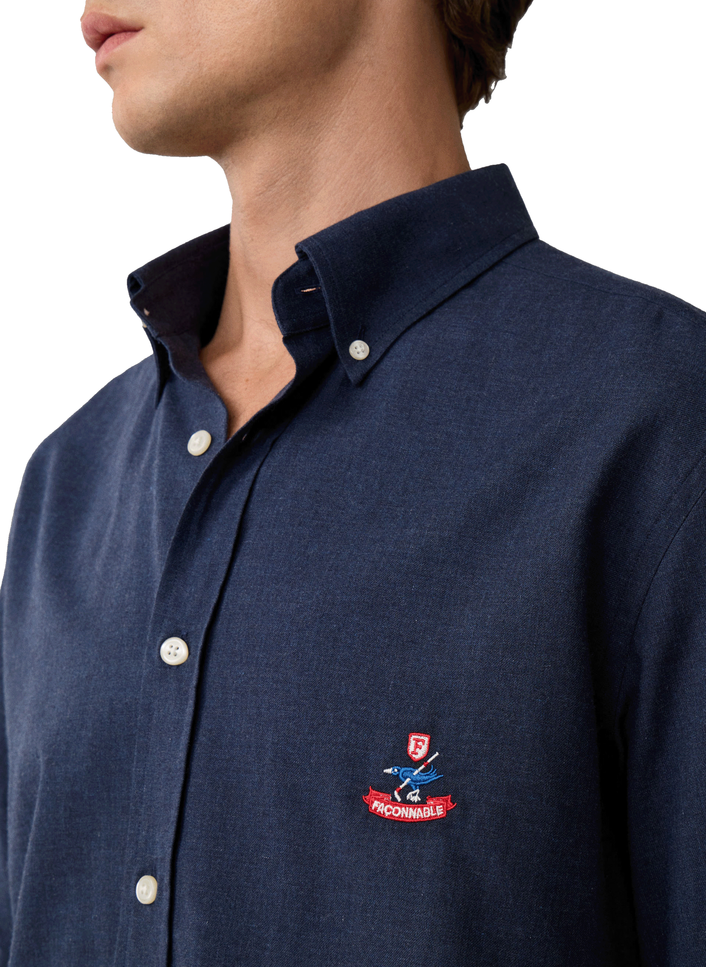 Chemise en coton FACONNABLE Bleu