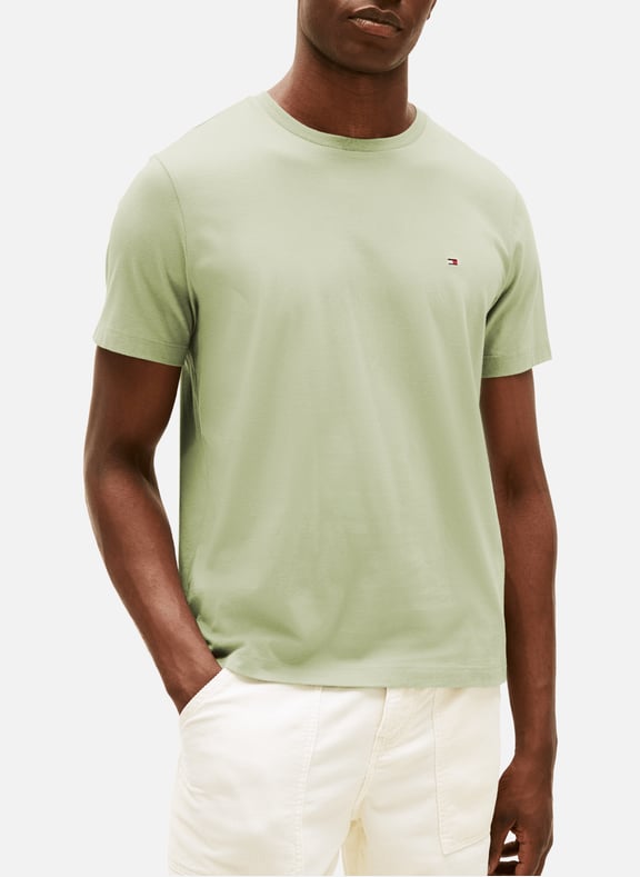 Classic Cotton T-Shirt Green by TOMMY HILFIGER TOMMY HILFIGER Classic Cotton T-Shirt Green