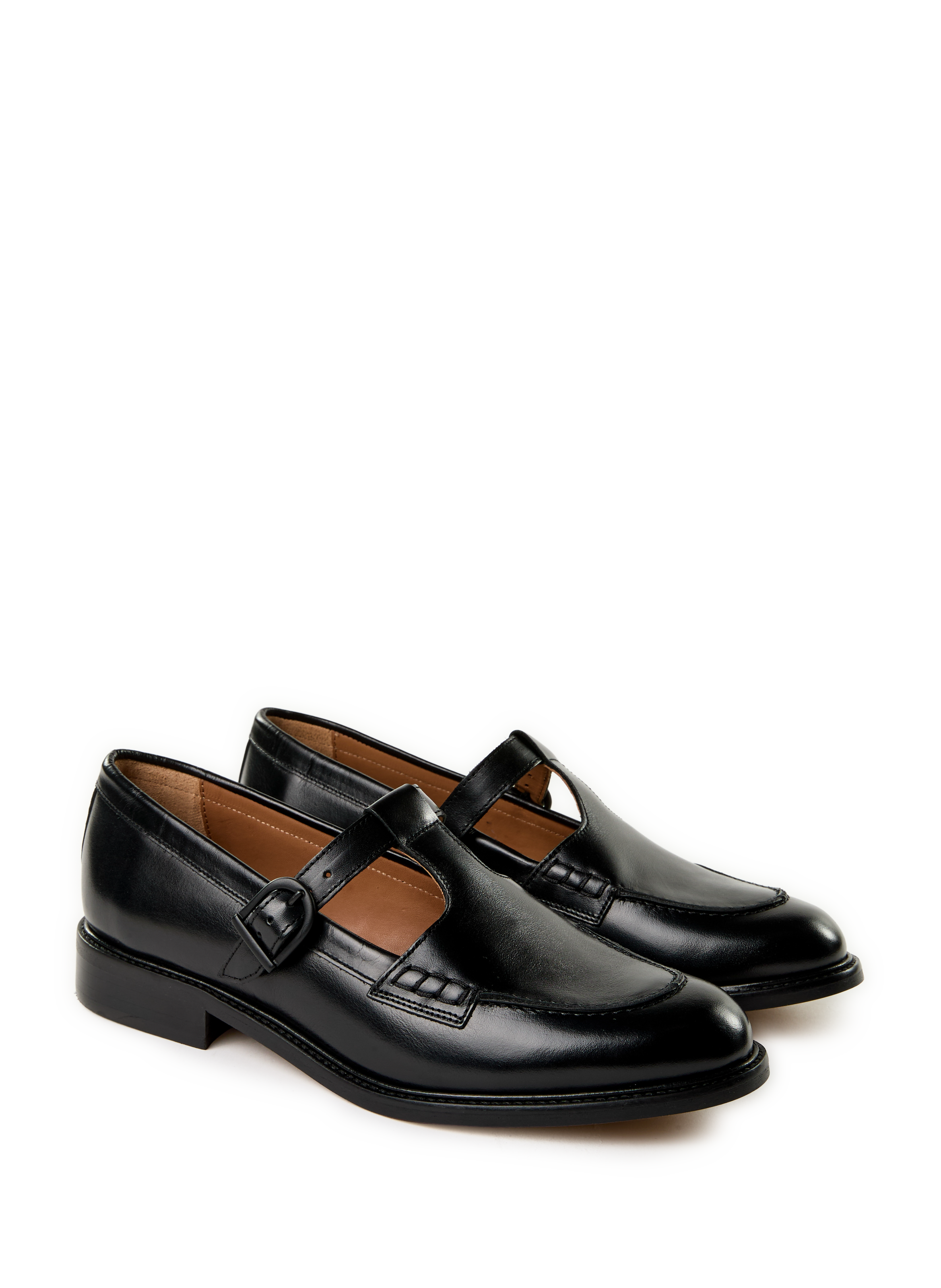 Mocassins Anne en cuir MAISON TOUFET Noir