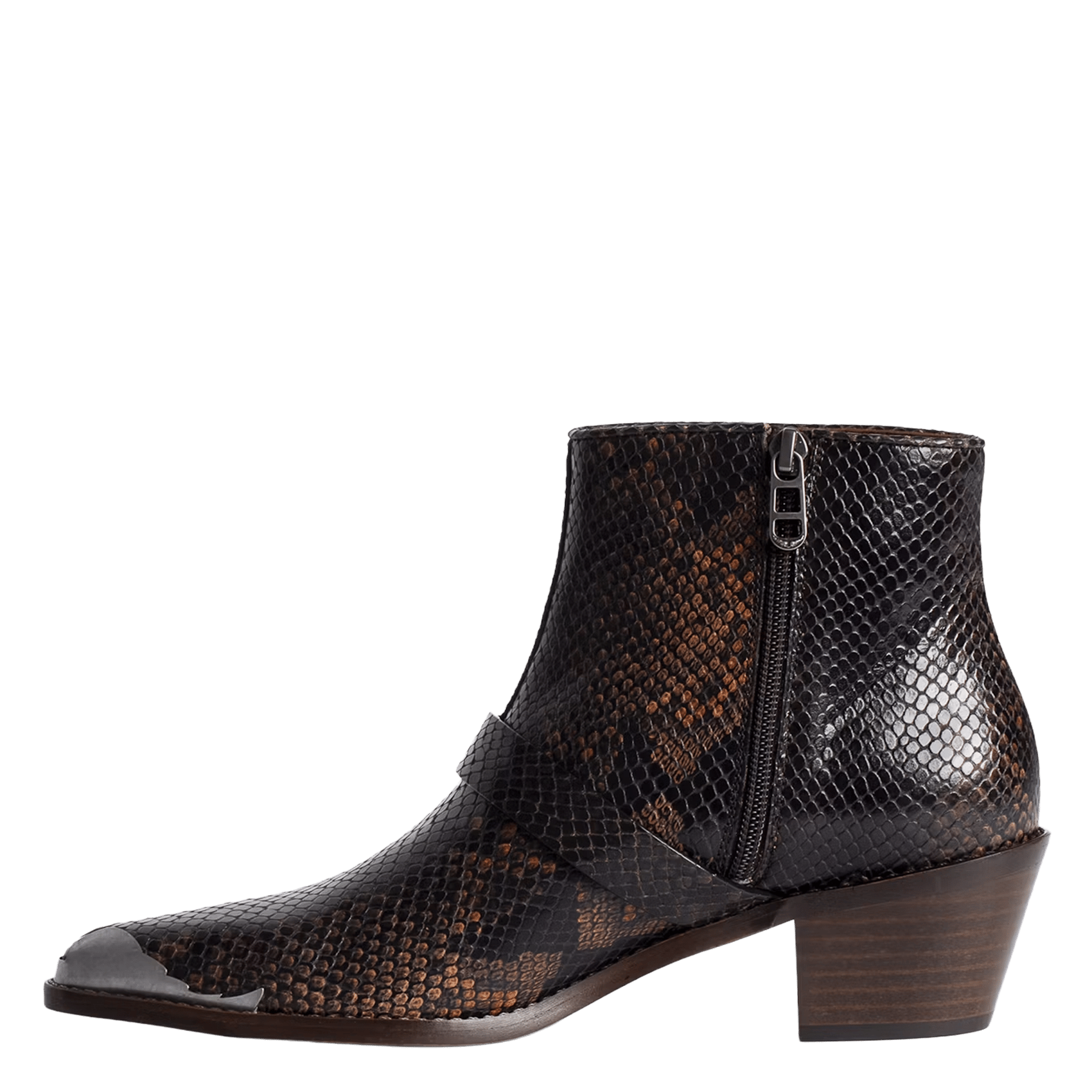 Bottines pointues en cuir tylow ZADIG&VOLTAIRE Orange