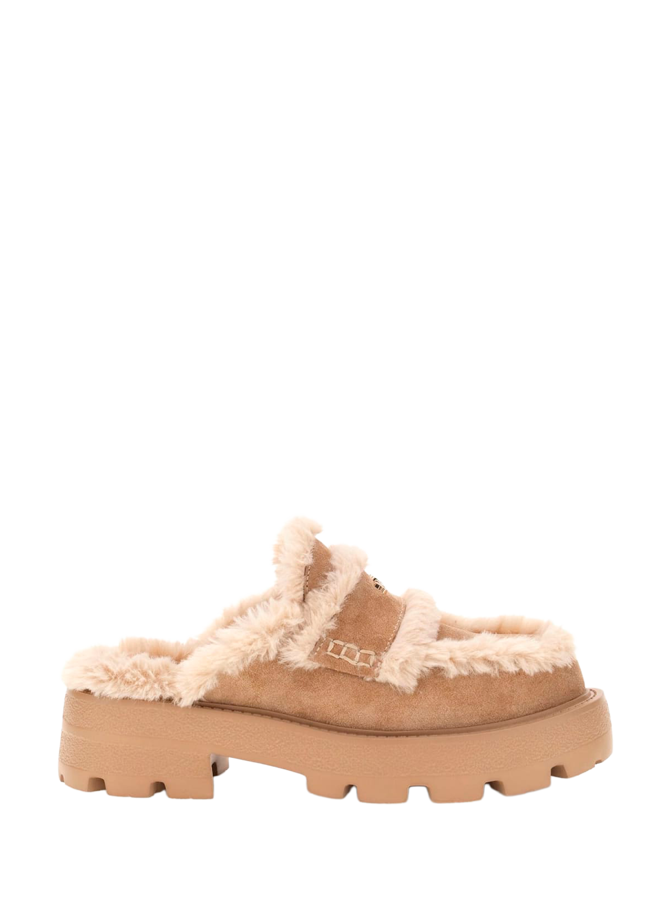 GUESS Mules Yaneta en cuir mélangé Beige