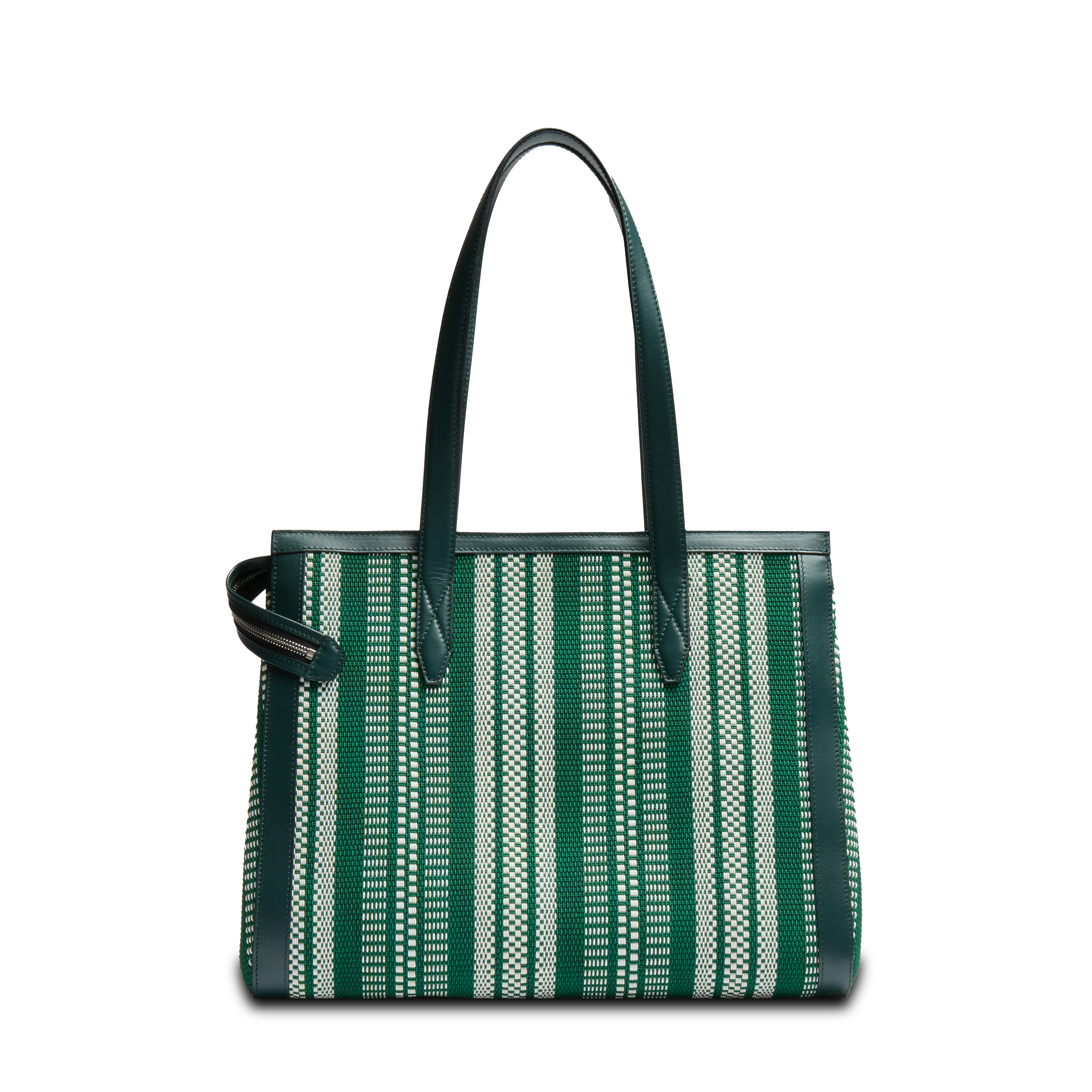 Sac cabas zippé l jour de lancel en coton LANCEL Vert