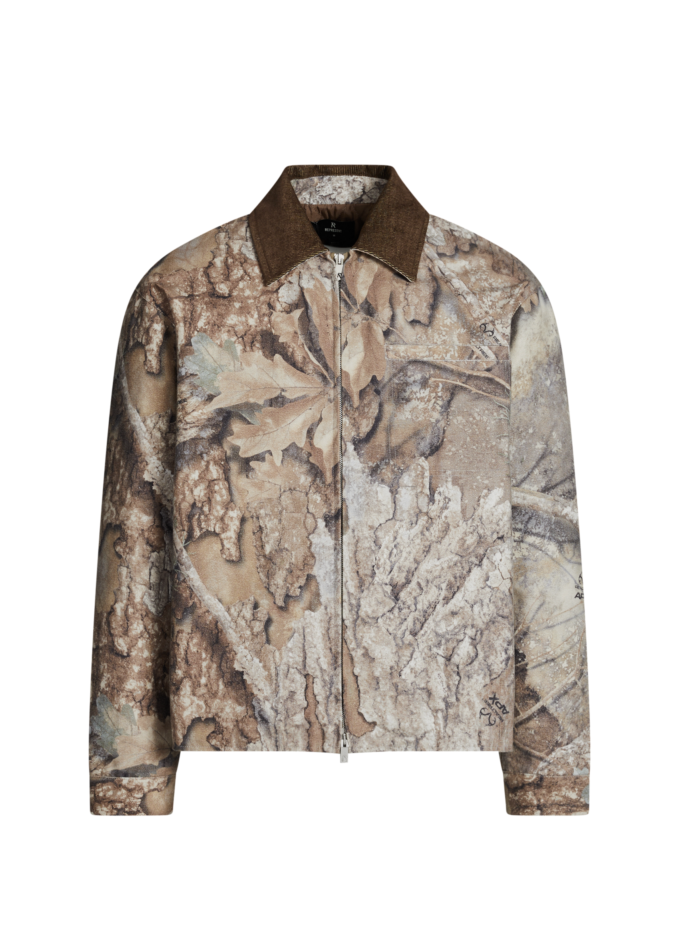 Camouflage printed cotton trucker jacket REPRESENT Multicolour
