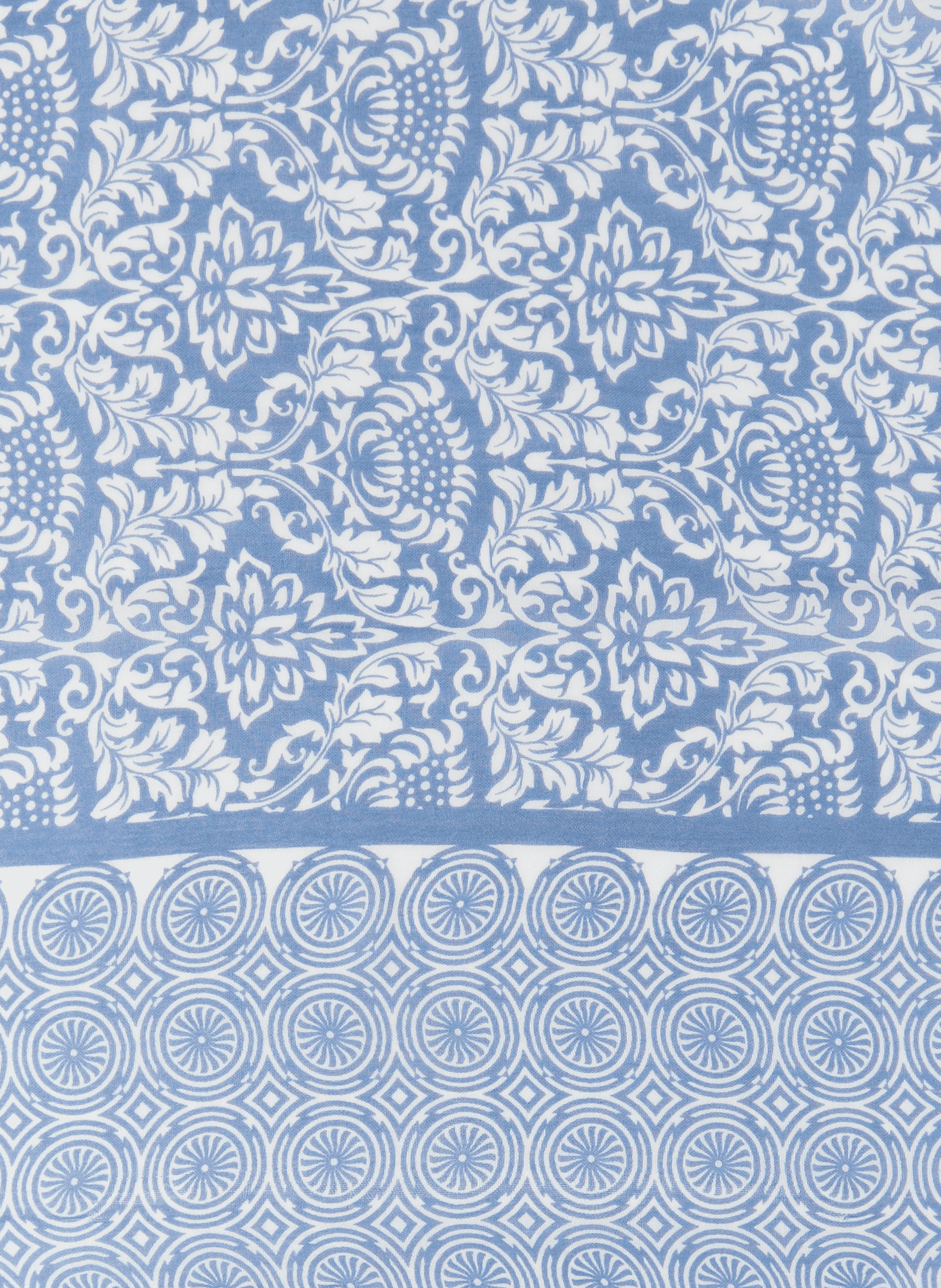 Etole imprimée frangée AU PRINTEMPS PARIS Bleu