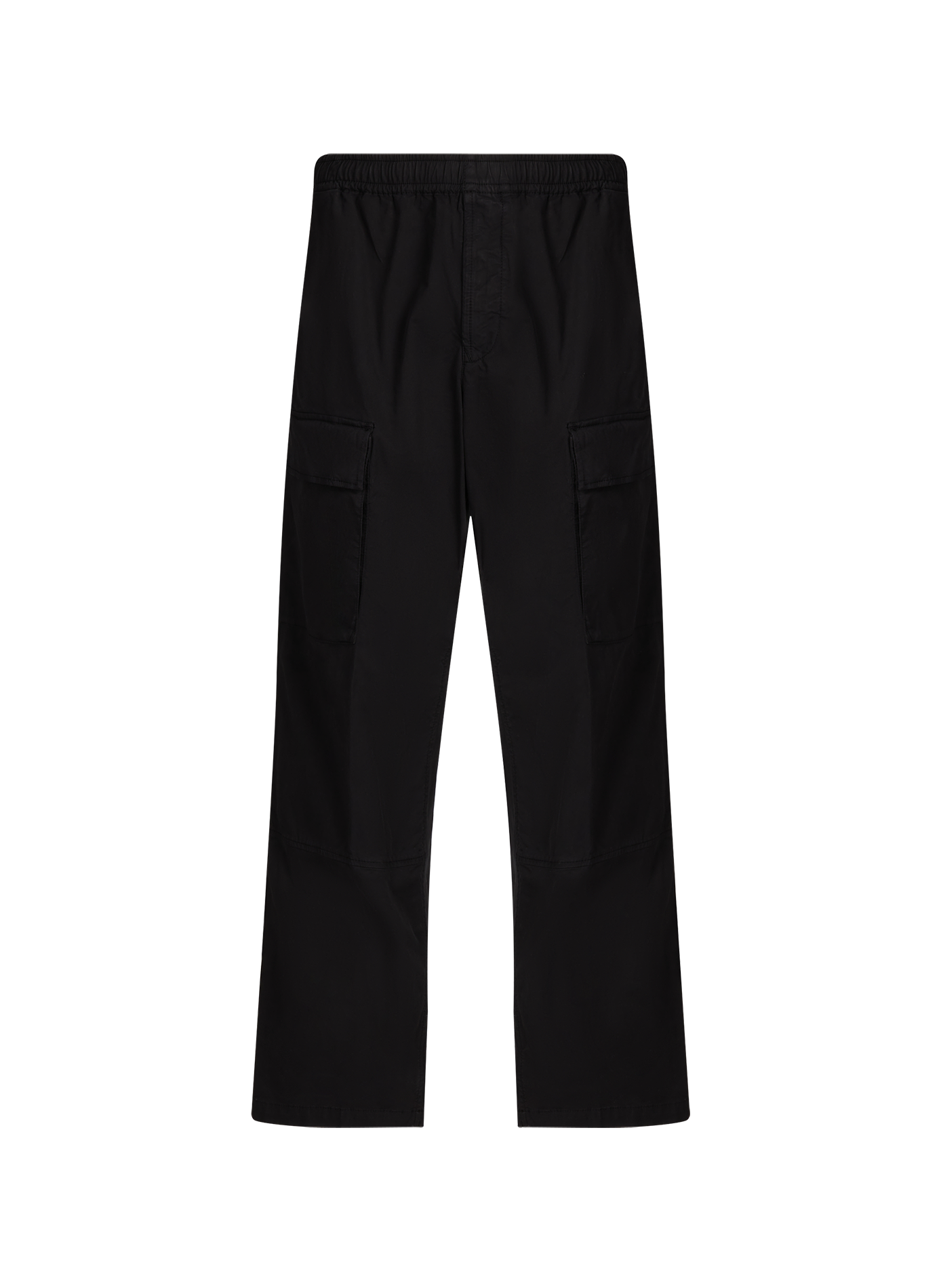 Straight cargo pants in blended cotton STONE ISLAND Black