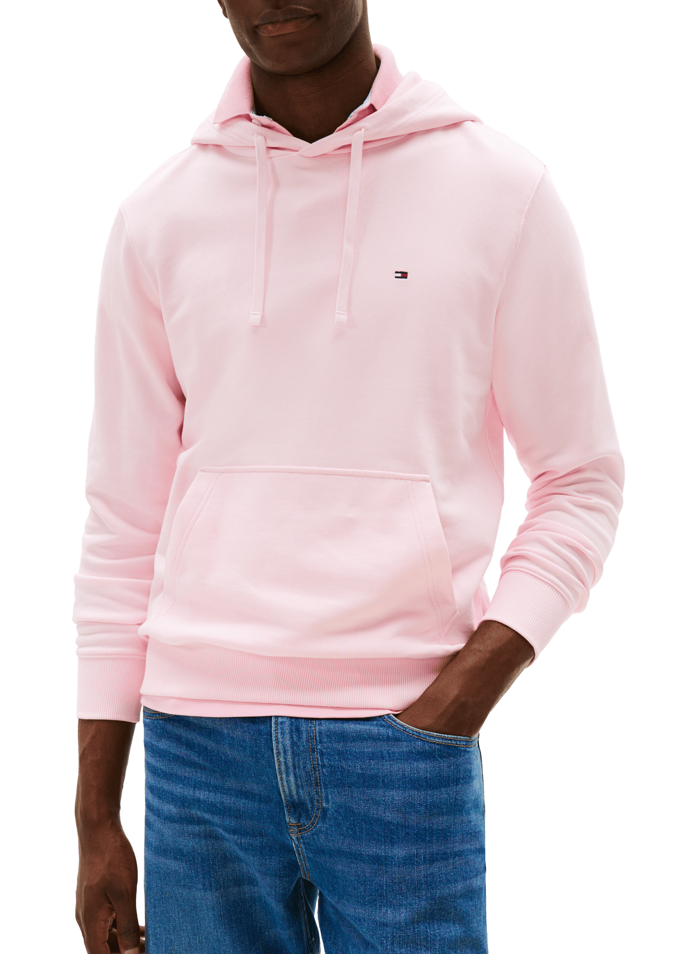 Hoodie en coton  TOMMY HILFIGER Rose