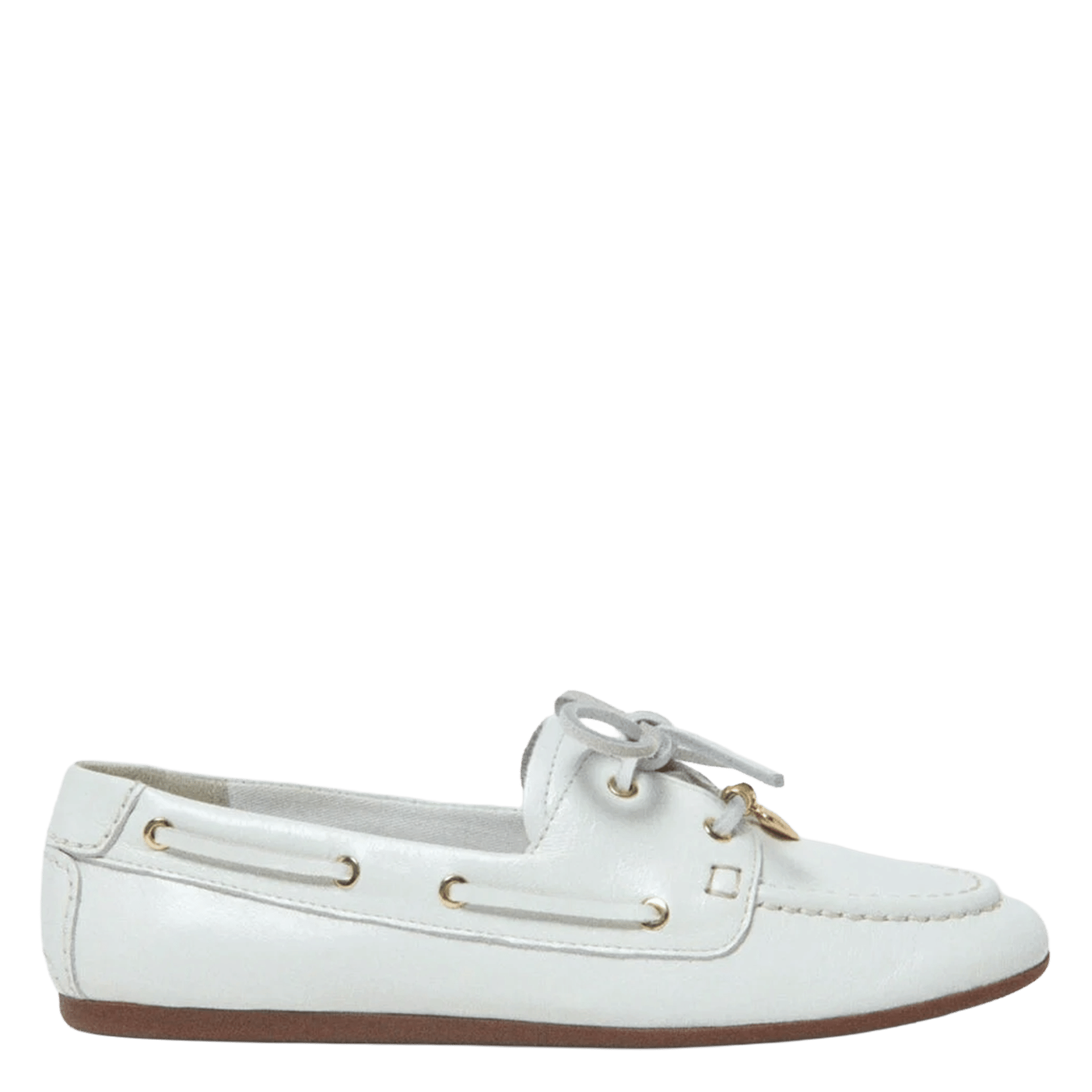 Mocassins en cuir MAJE Blanc