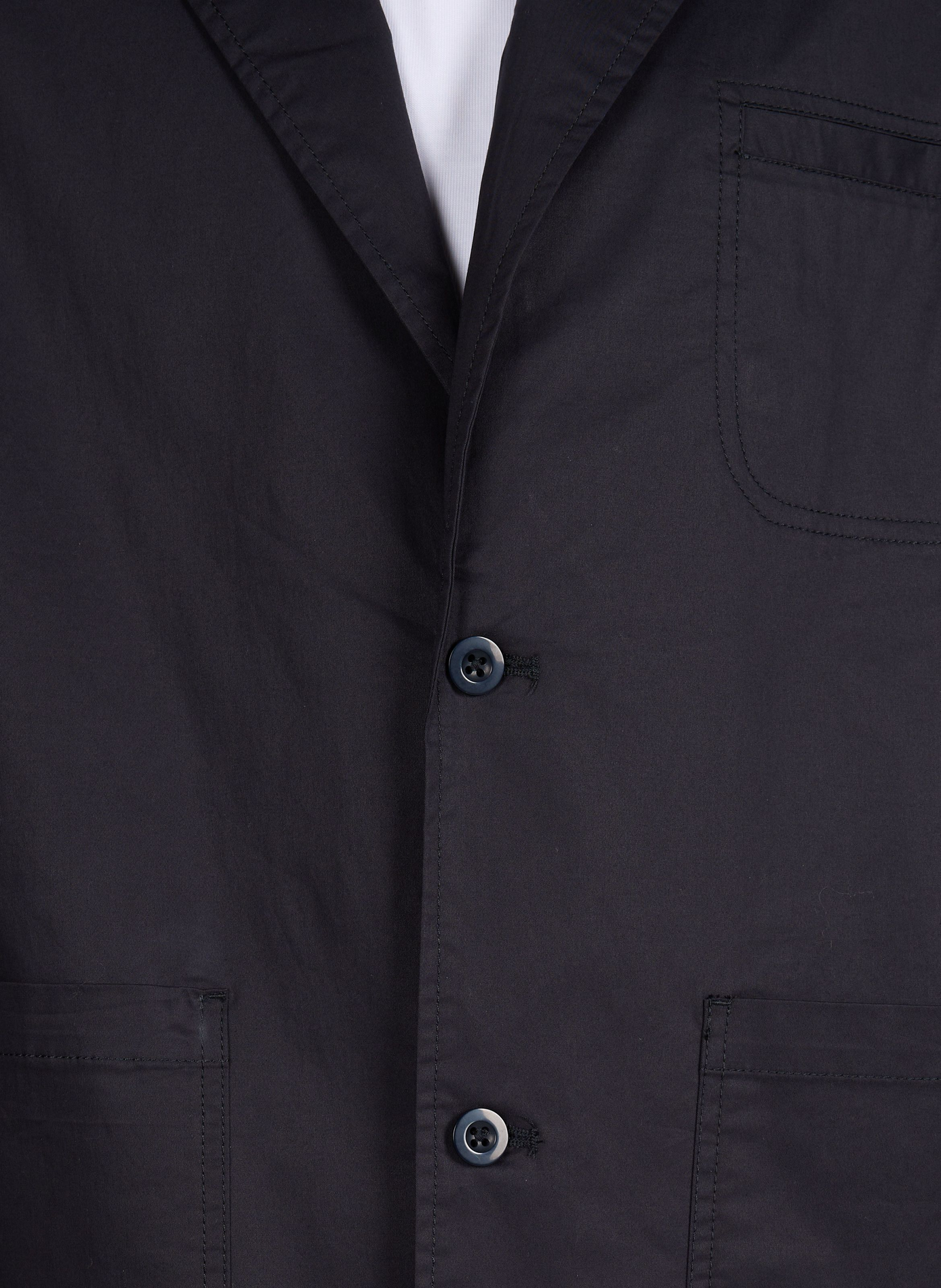 Veste col tailleur en coton mélangé REPLAY Bleu