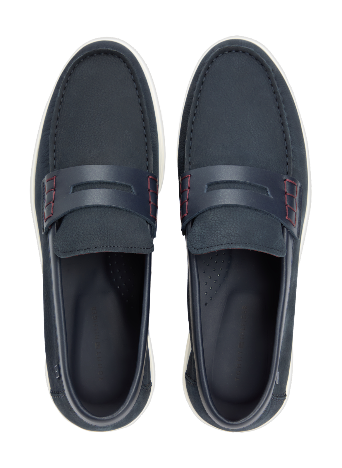 Mocassins en daim à semelle souple TOMMY HILFIGER Bleu