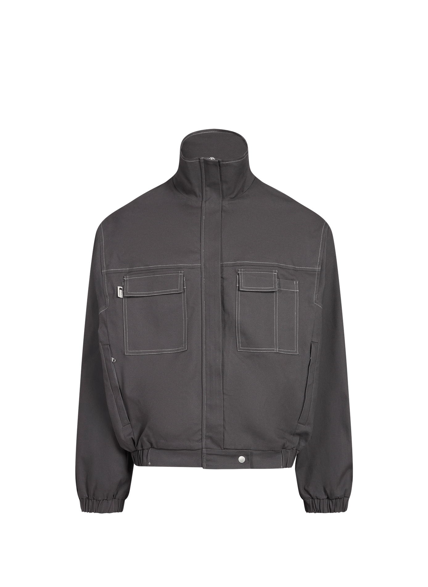 Veste Barrau à col montant CARRER Gris