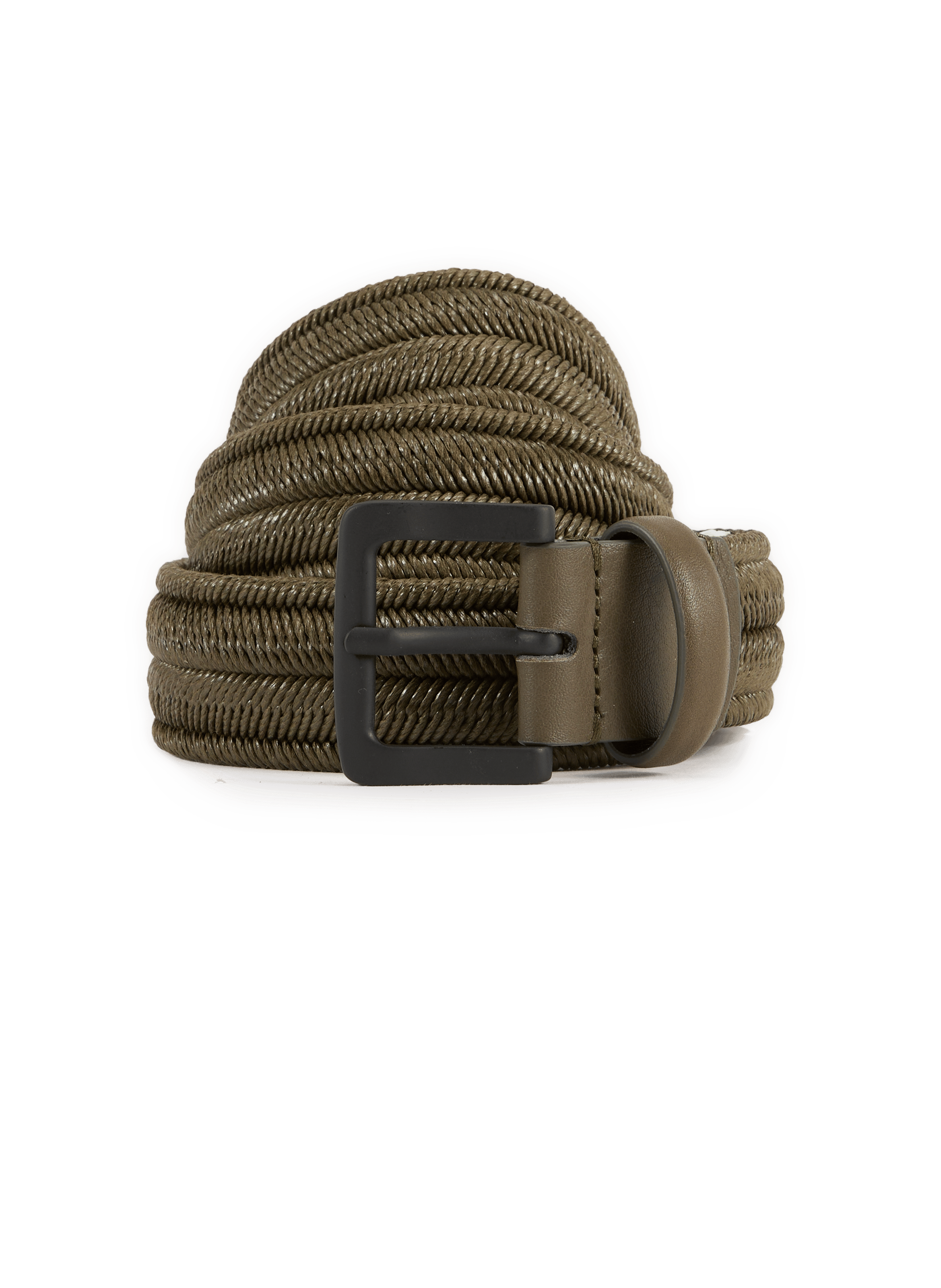 Ceinture tressée en coton mélangé CP COMPANY Kaki