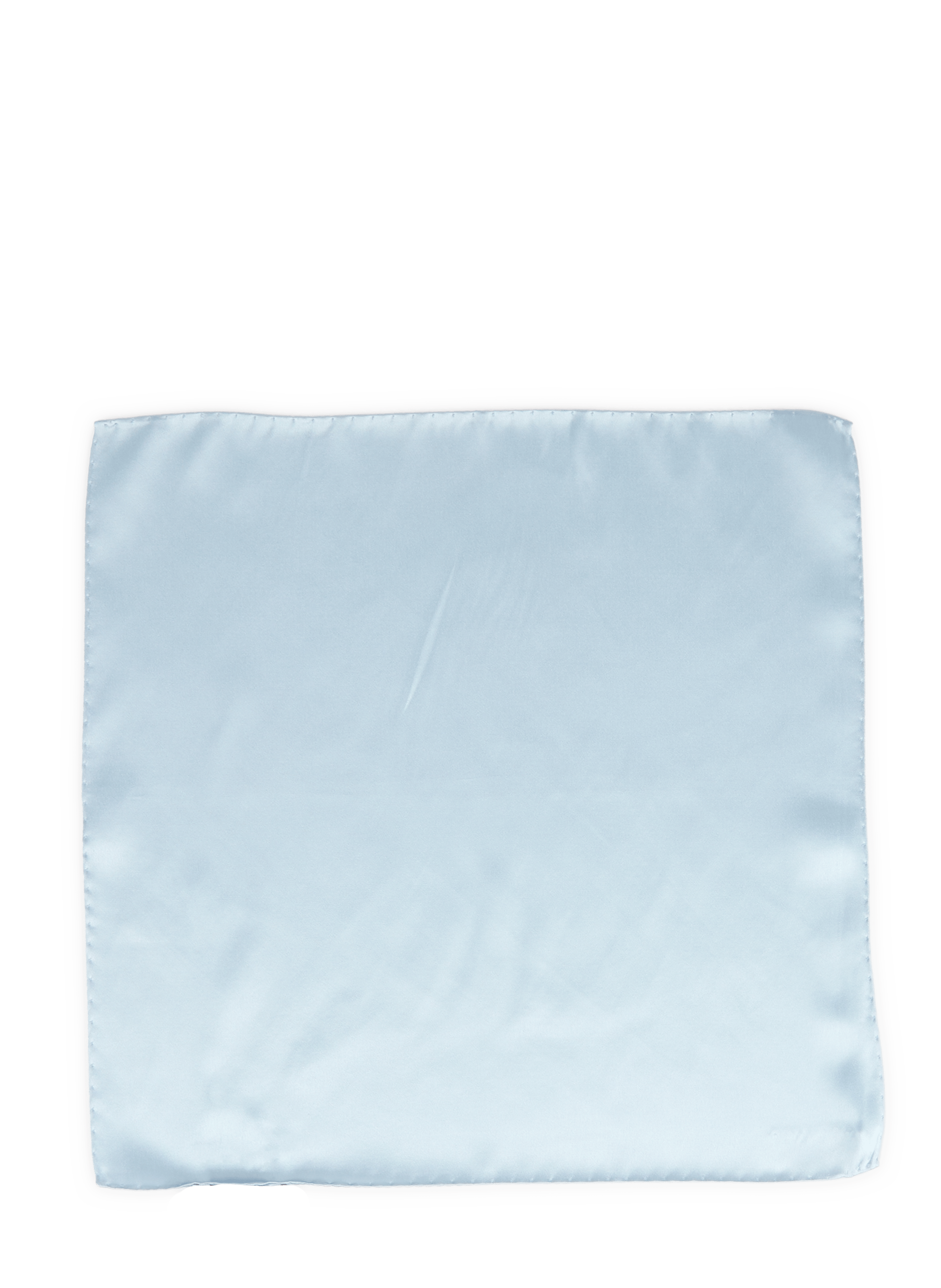 Pochette de costume satinée en soie ETON Bleu