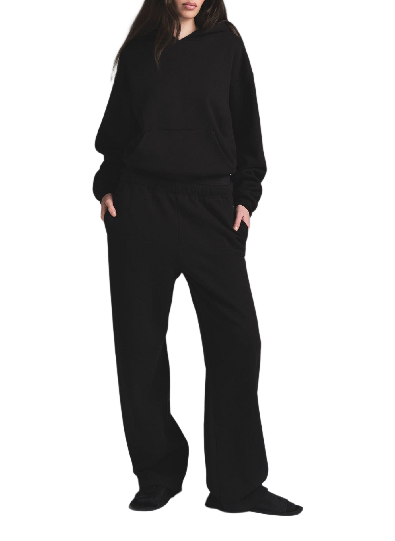 Cotton Blend Hoodie SKIMS Black