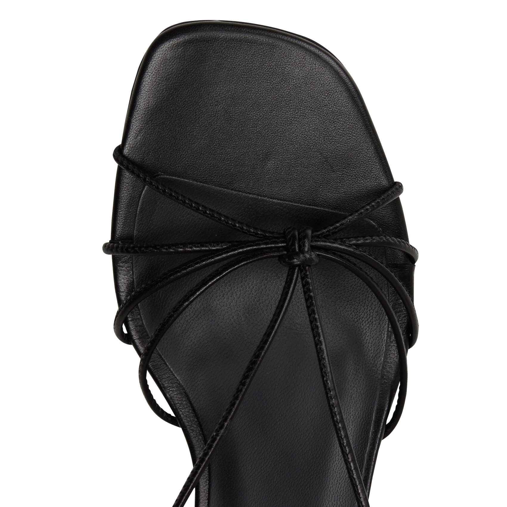 Sandales à talons en cuir n°470 RIVECOUR Noir