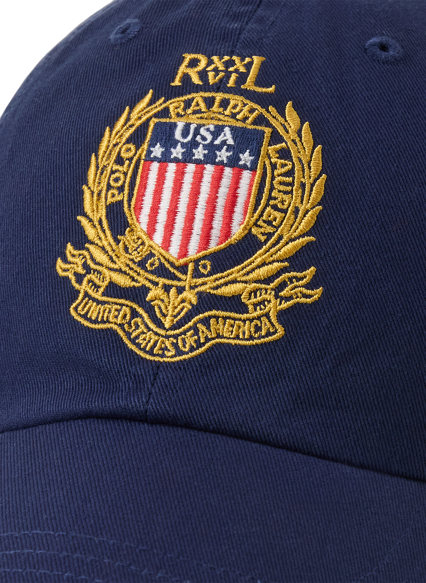 Cotton baseball cap with embroidered logo  POLO RALPH LAUREN Blue