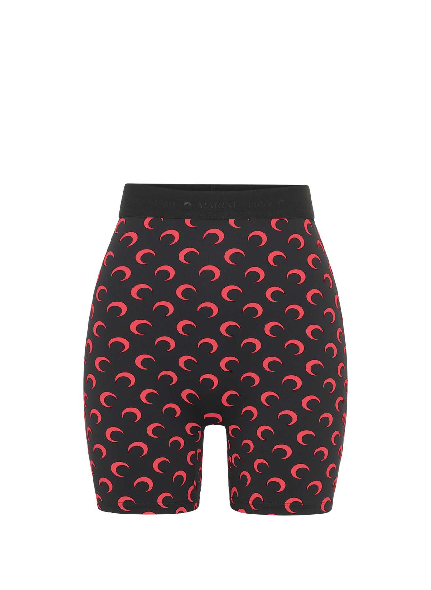Moon printed jersey mini shorts MARINE SERRE Black