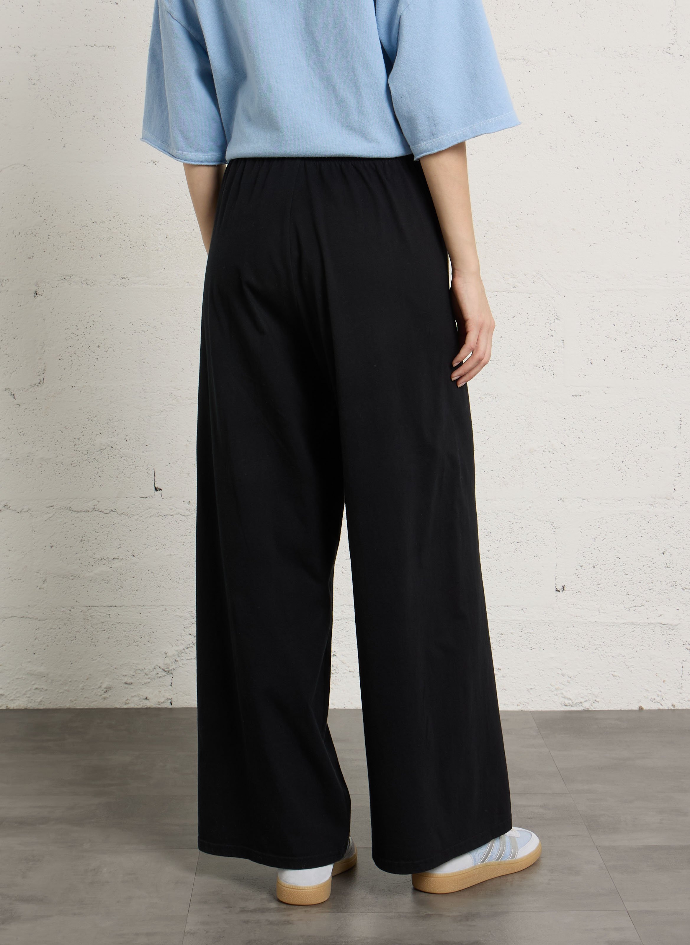 Jogging large en coton gixy AMERICAN VINTAGE Noir