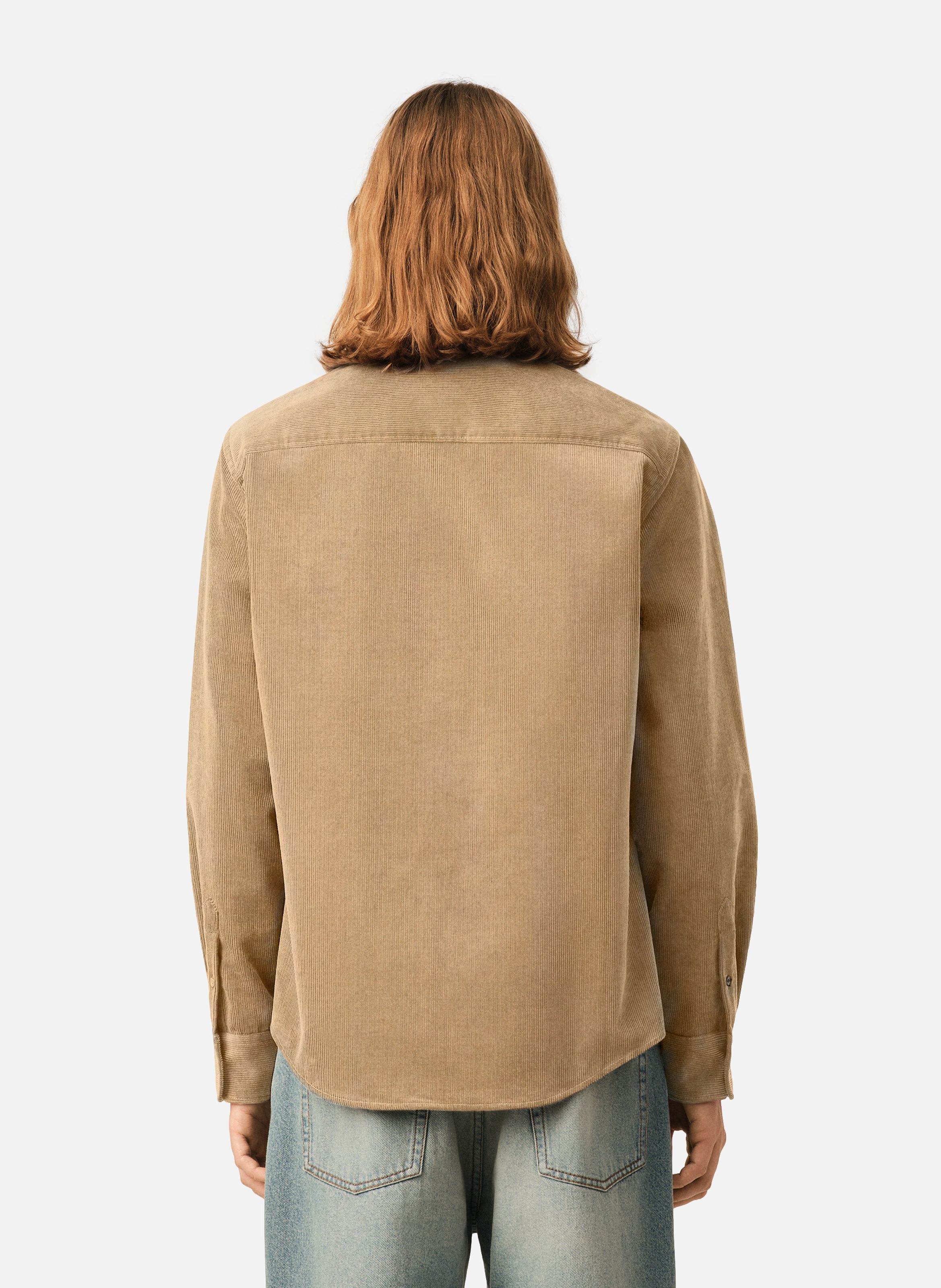 Chemise en velours ami de coeur AMI PARIS Beige