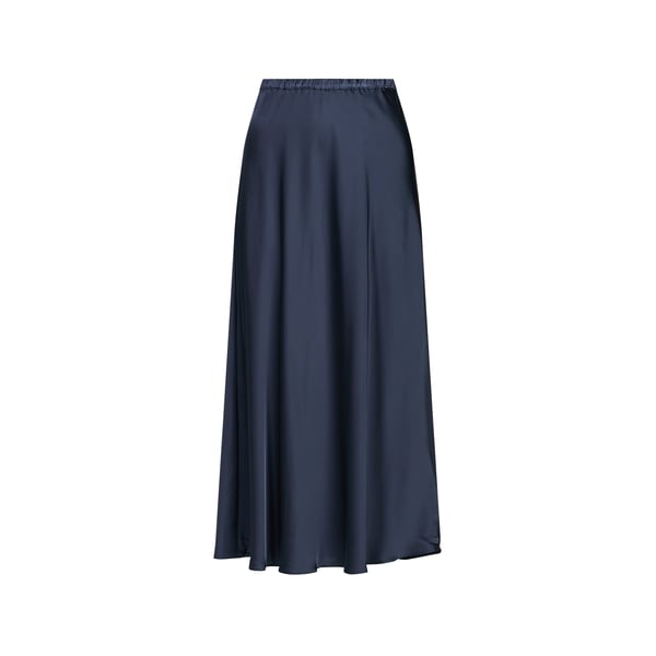 Jupe midi satinée à taille mi-haute Jupe midi satinée à taille mi-haute