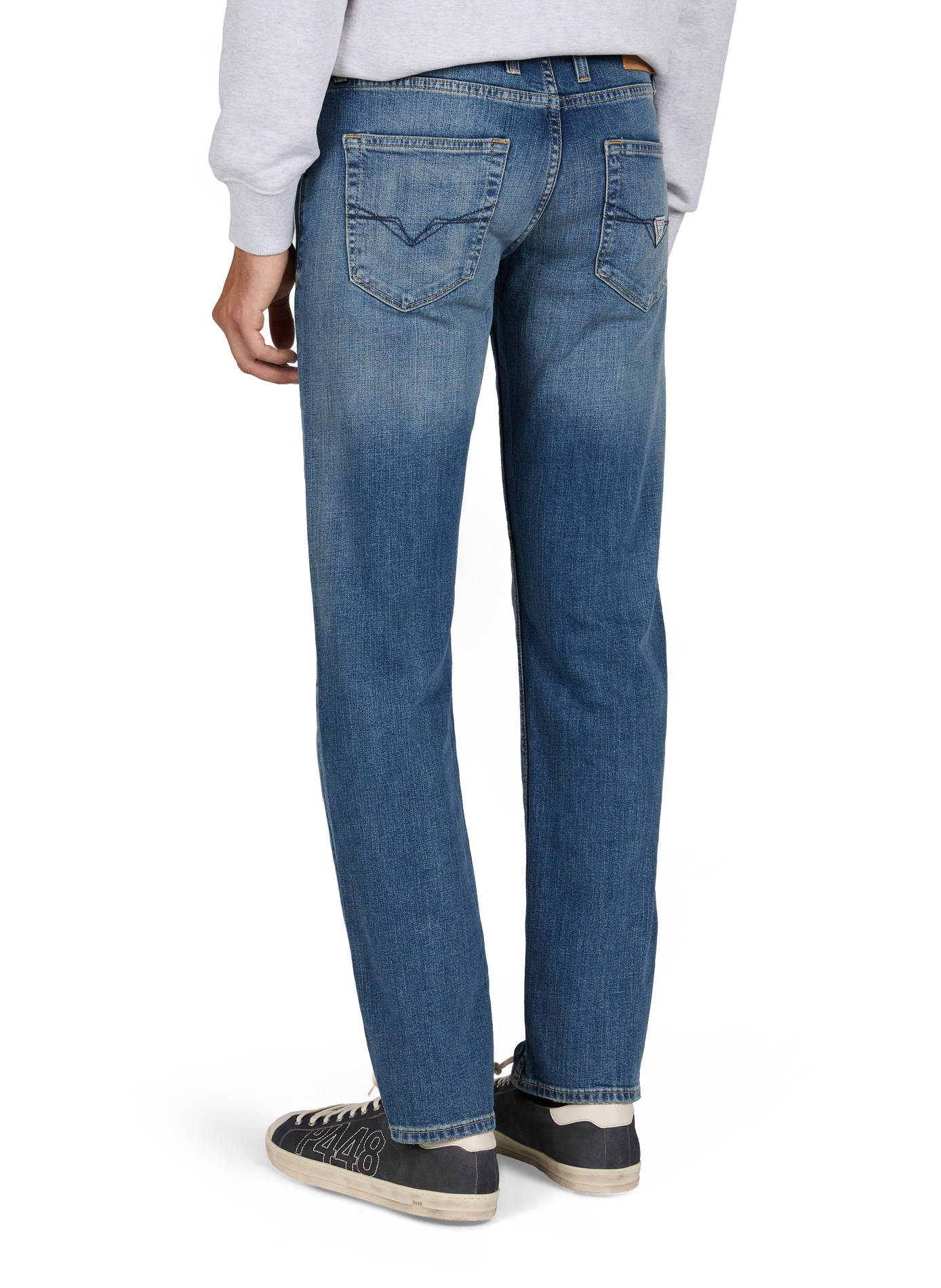 Schmale Jeans aus Baumwollmischung GUESS Blau