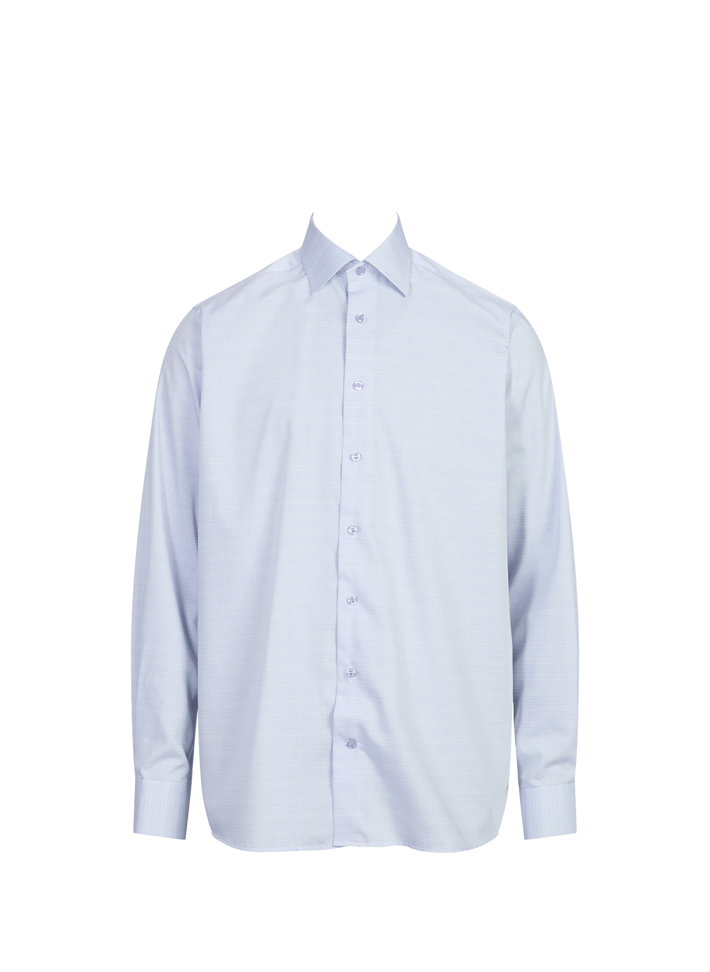 Straight classic collar shirt in printed cotton ETON Purple
