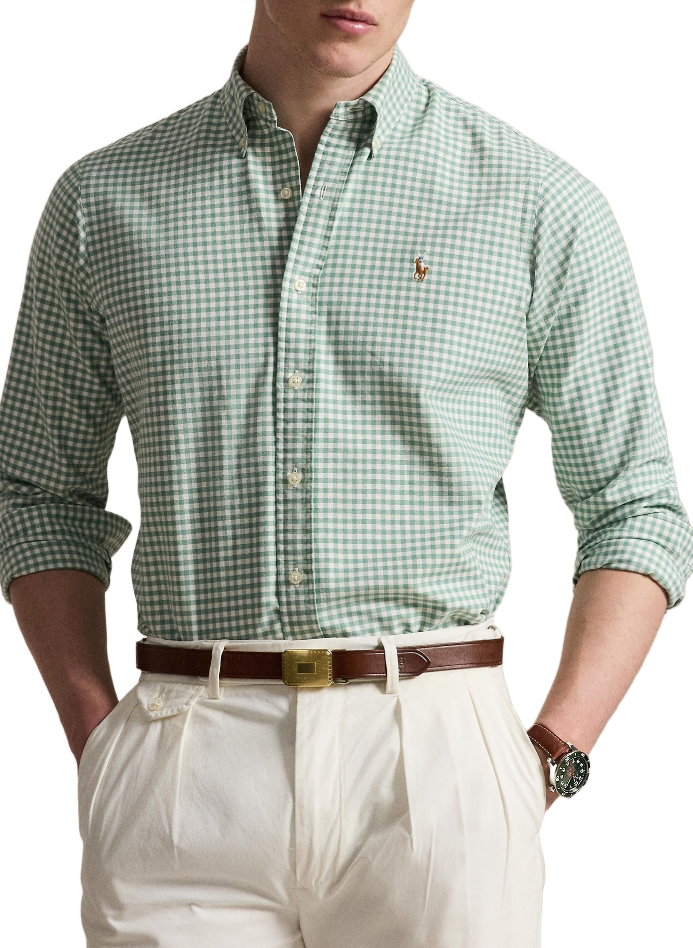 Chemise à carreaux POLO RALPH LAUREN Vert