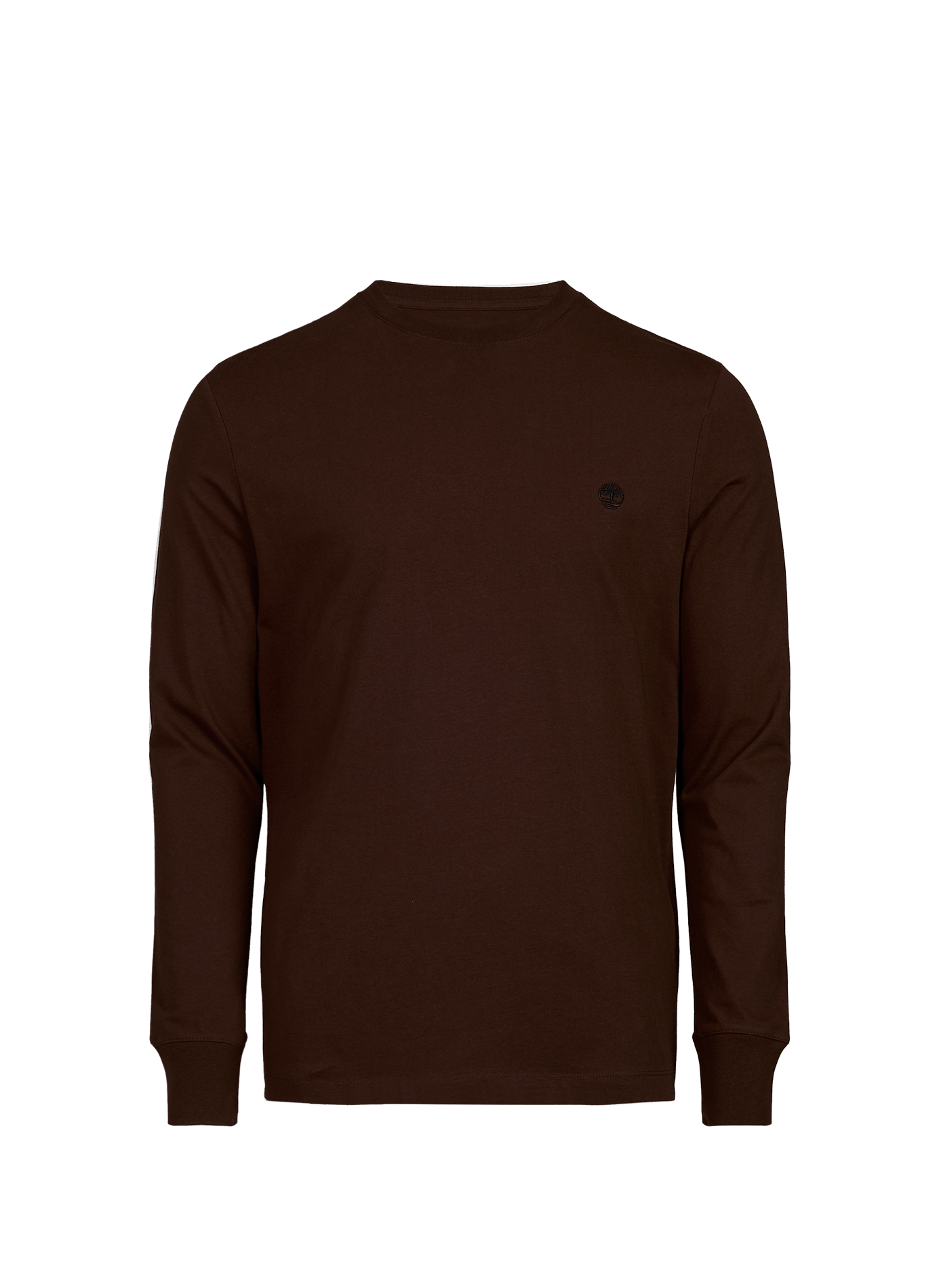 Gerader T-Shirt mit gesticktem Logo aus Baumwolle TIMBERLAND Braun