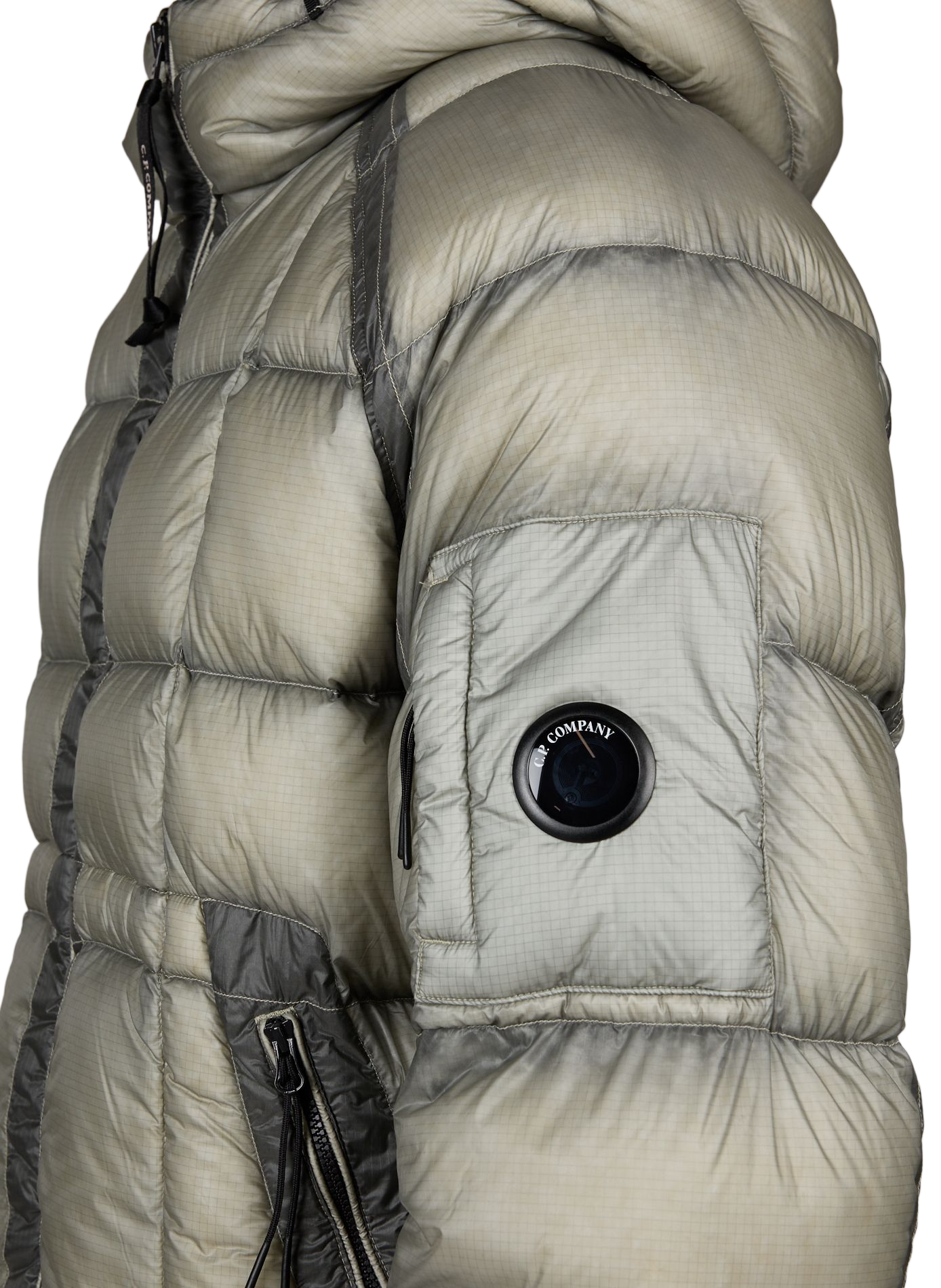 Kurze gesteppte Daunenjacke CP COMPANY Grau
