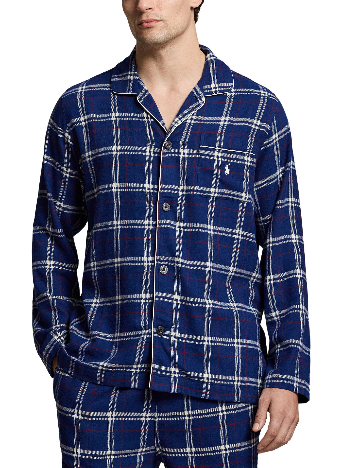 Ensemble de pyjama à carreaux en coton POLO RALPH LAUREN Bleu