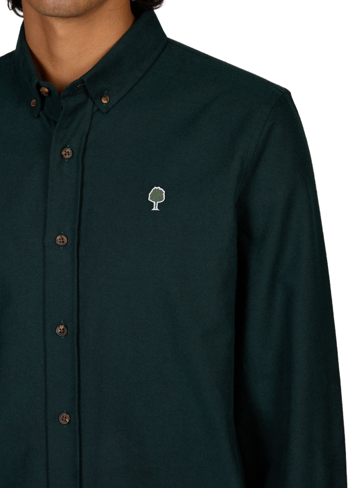 Straight cotton shirt FAGUO Green