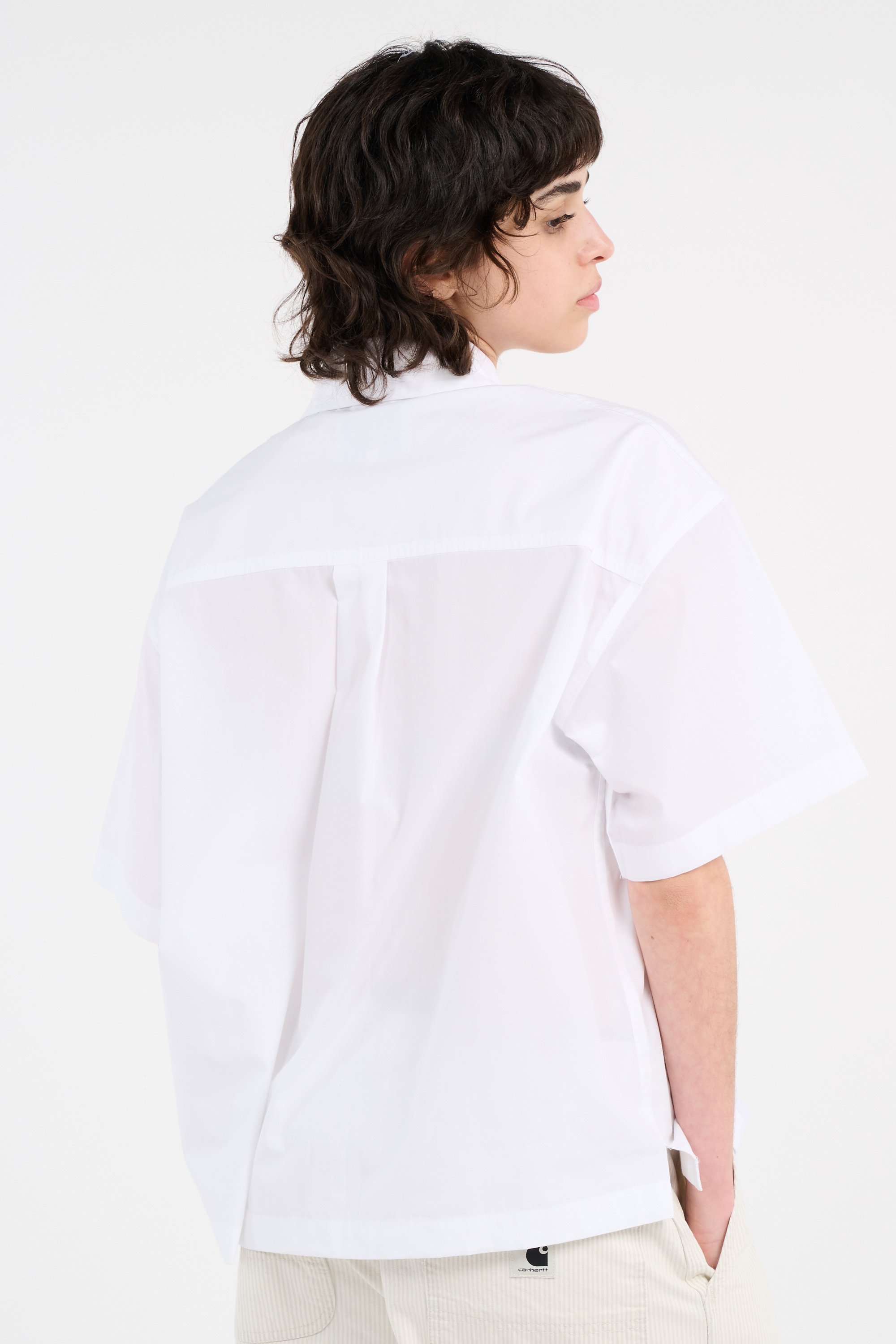 Chemise w' s/s belmont shirt CARHARTT WIP Blanc