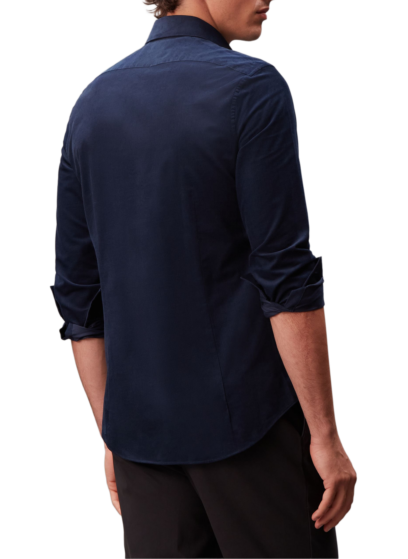 Chemise droite en coton CALVIN KLEIN Bleu