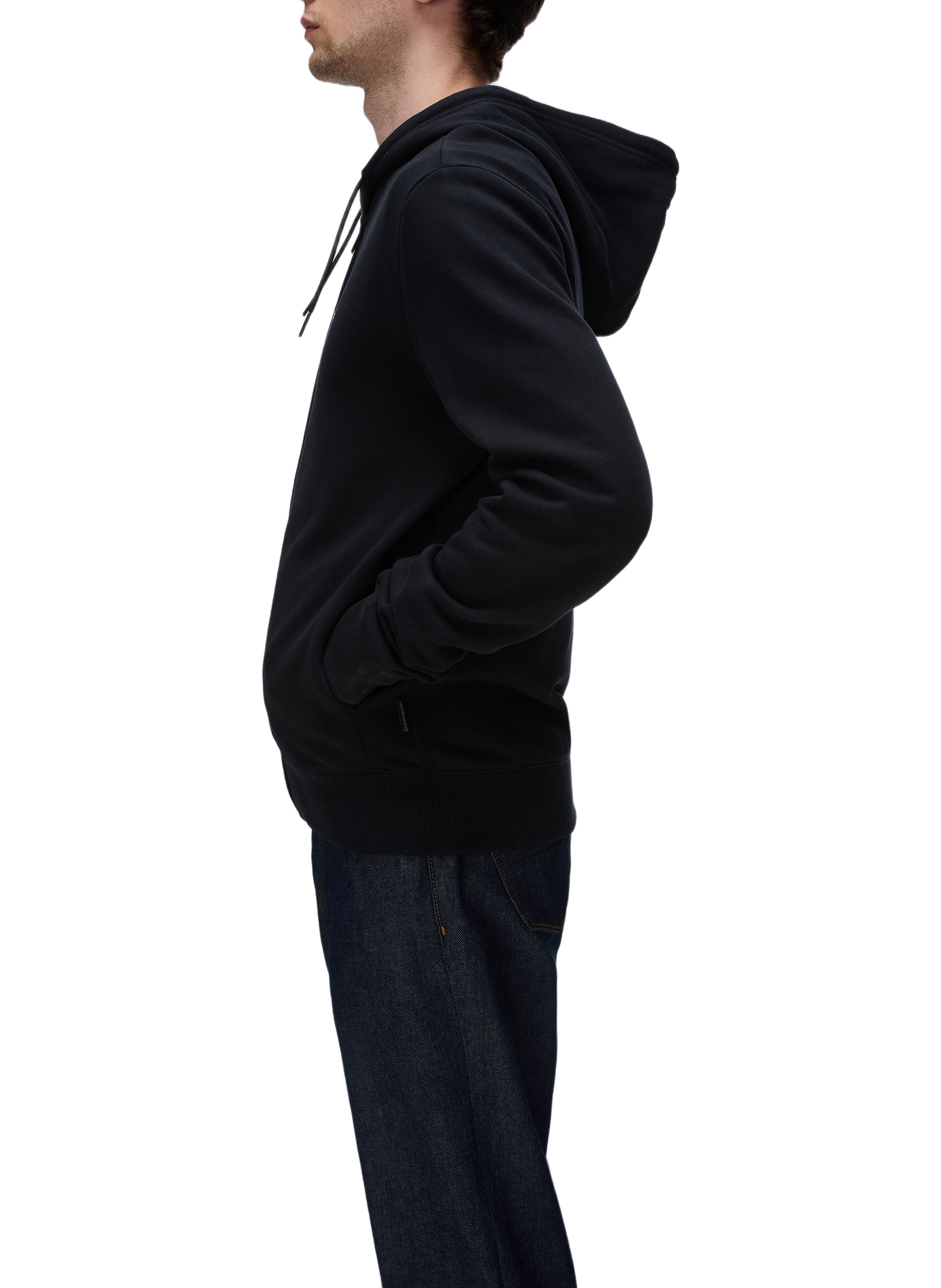Cotton jersey zip-up cardigan NAPAPIJRI Black