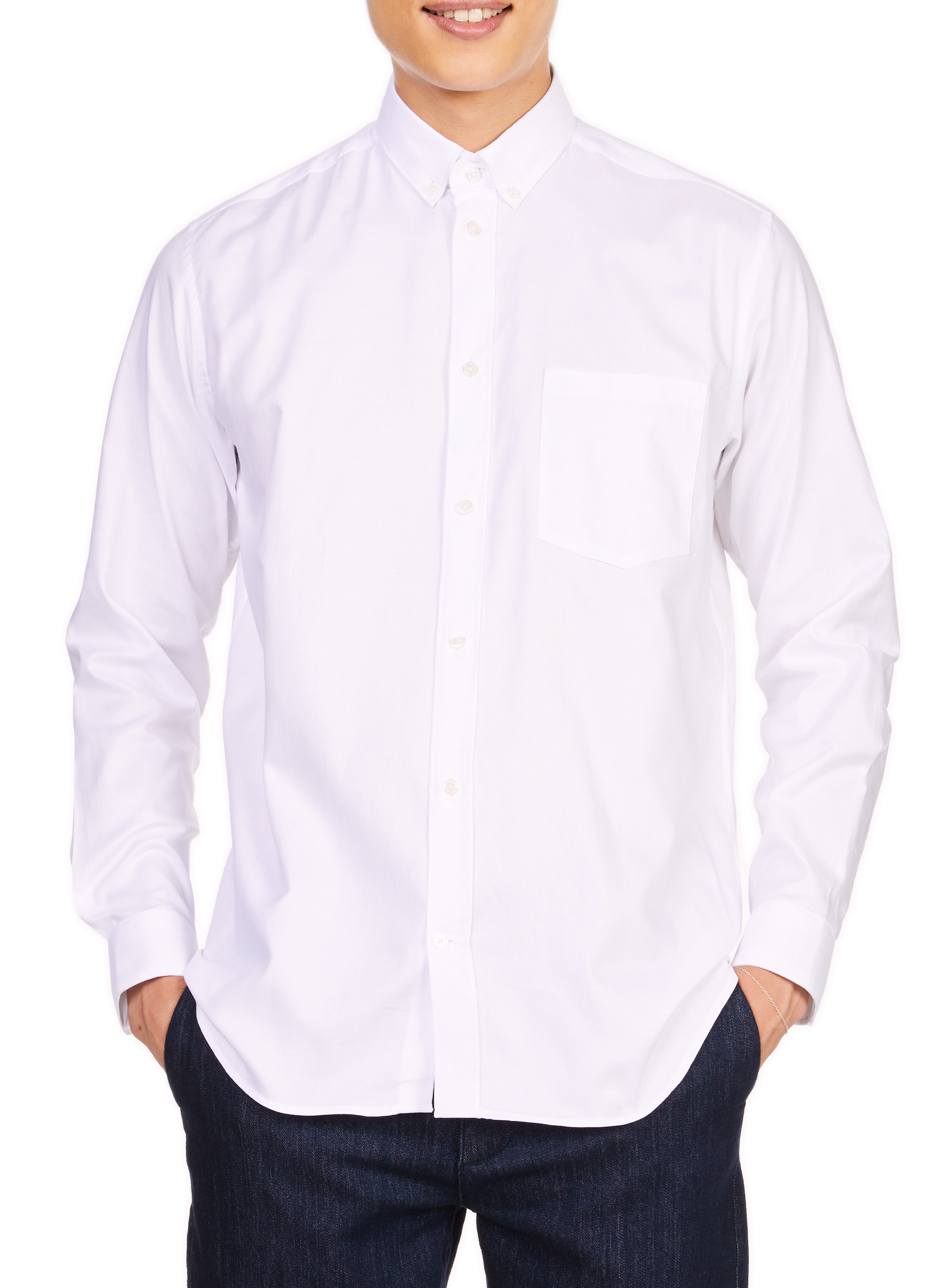 Gerade Bluse AU PRINTEMPS PARIS Weiss