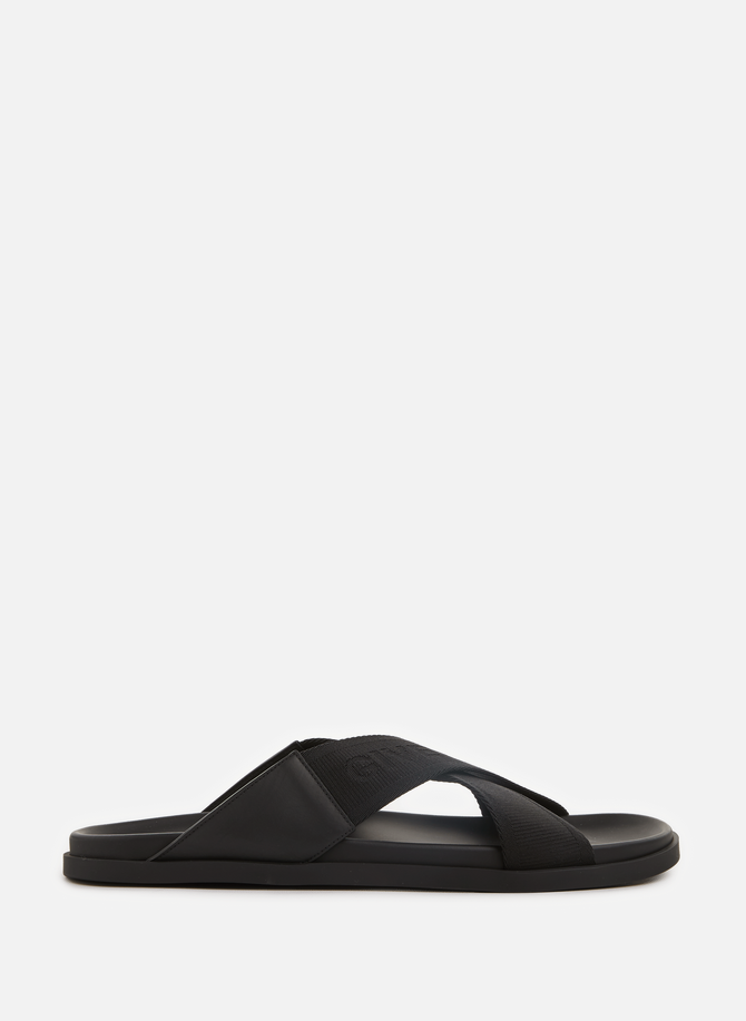 Flat sandals with logo GIVENCHY