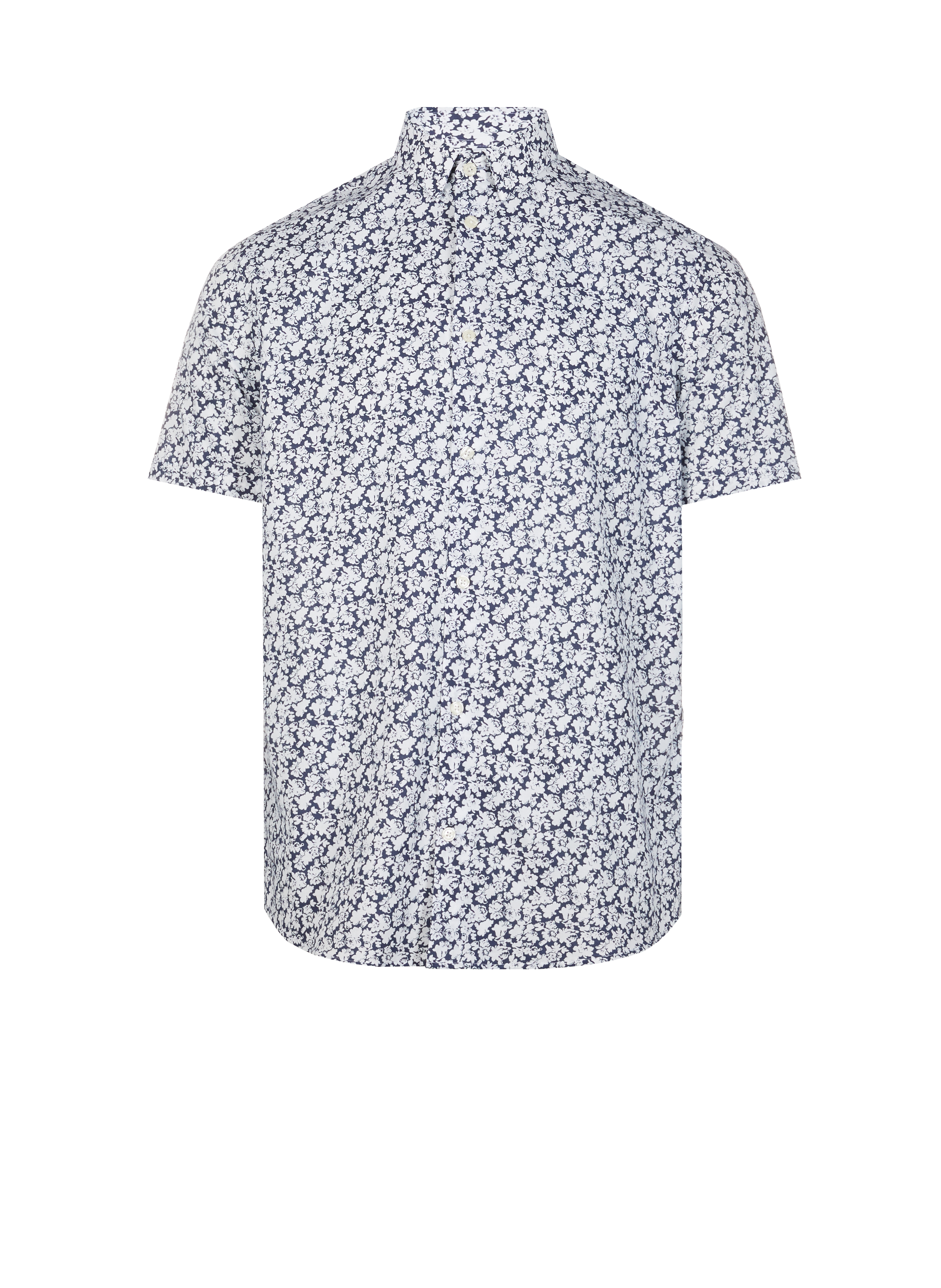 Short-sleeve printed Shirt  AU PRINTEMPS PARIS Blue