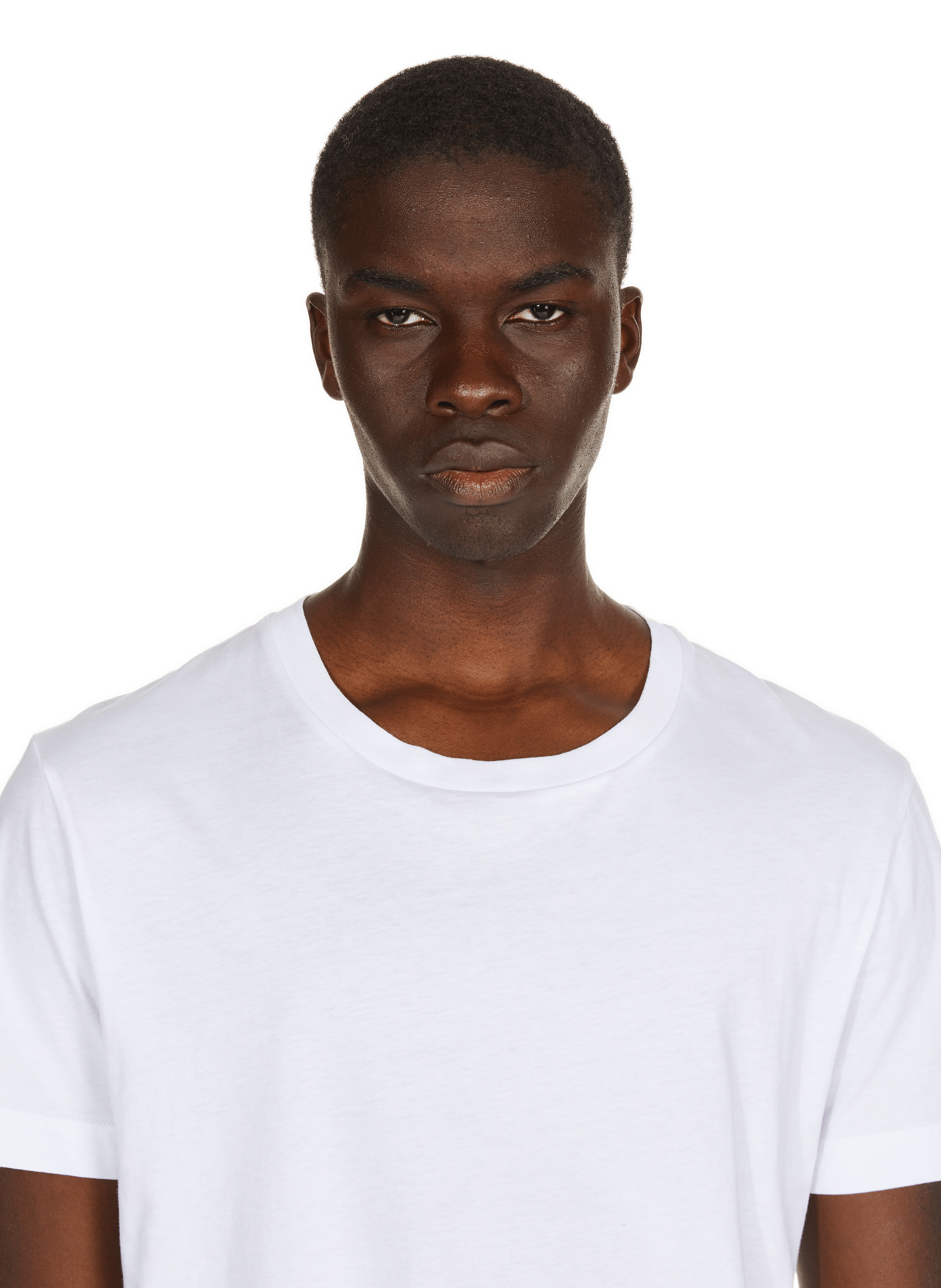 T-shirt Baff col rond en coton SAISON 1865 Blanc